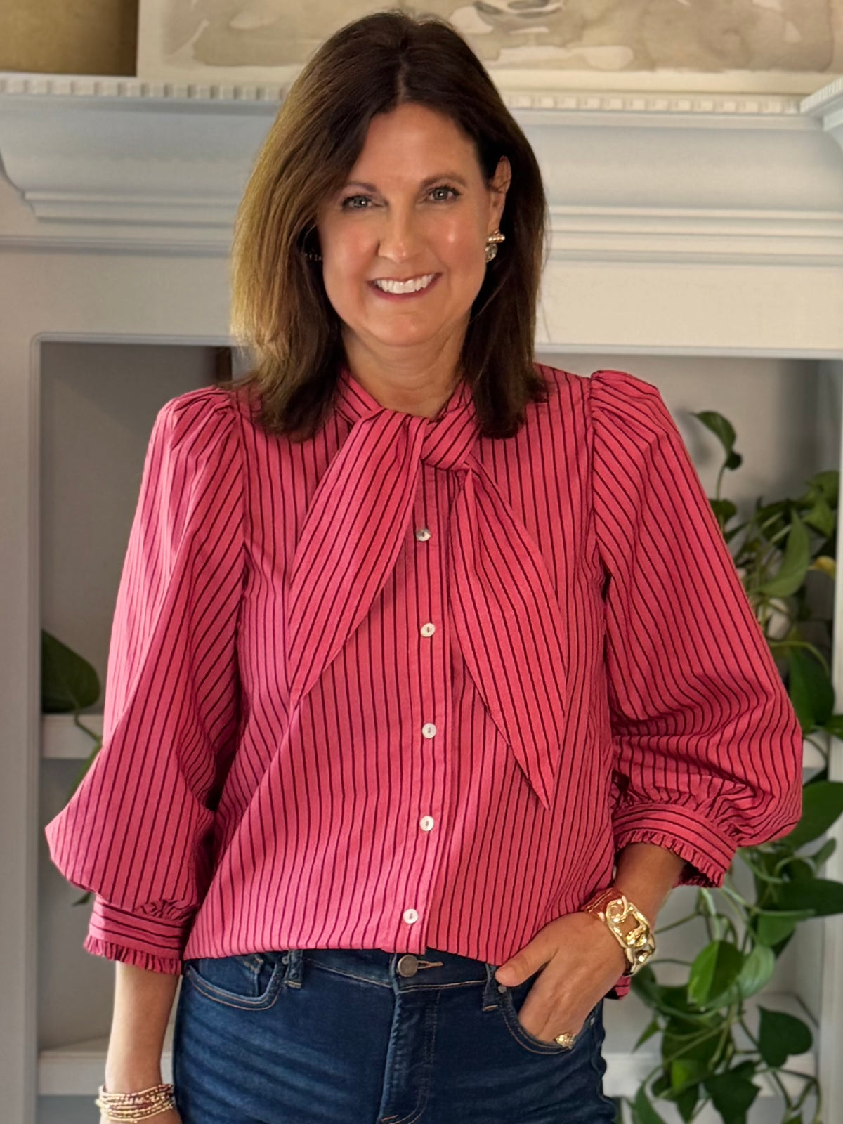 Lovely Stripes Tie Top