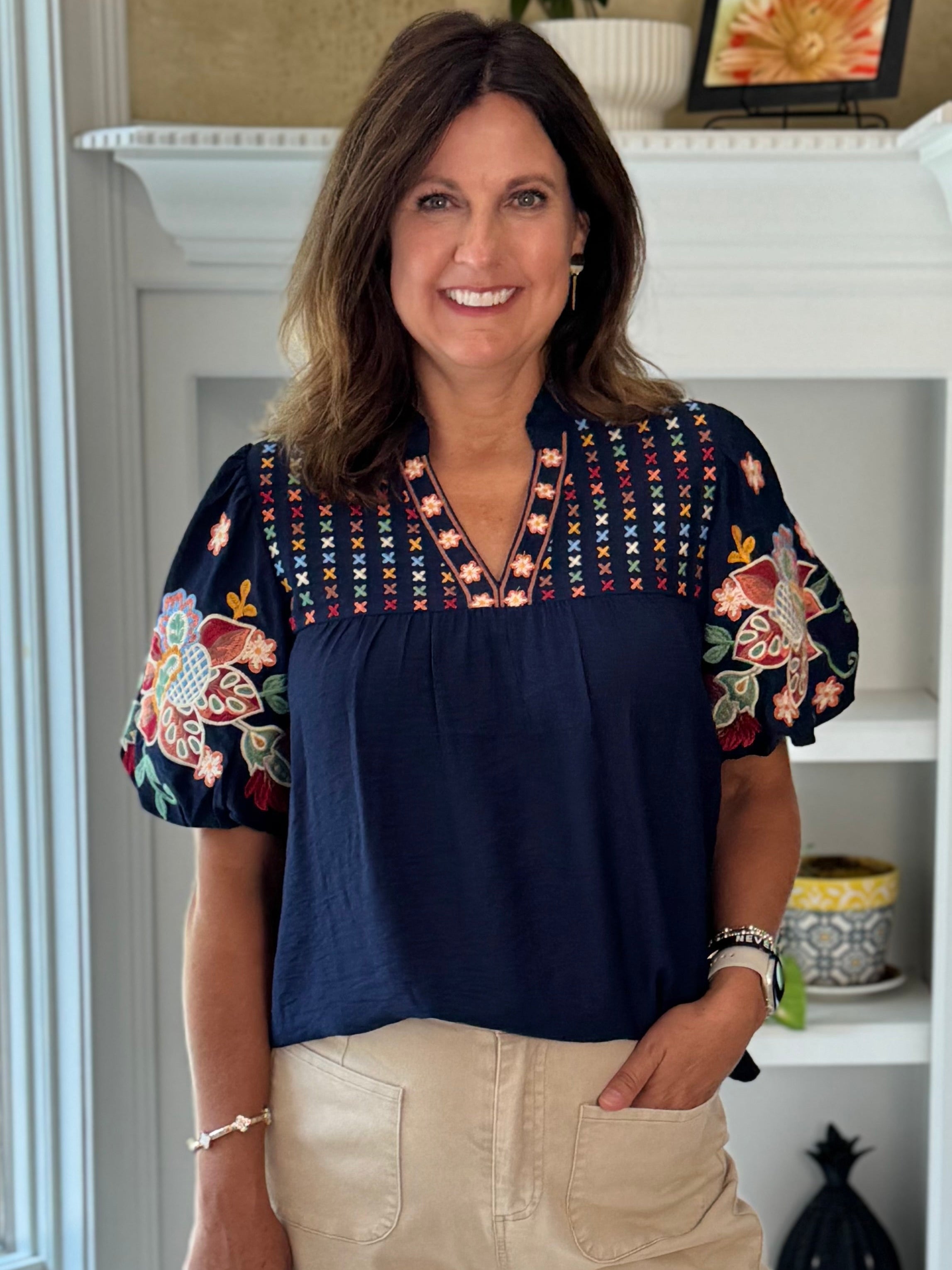 THML Artisan Embroidered Top