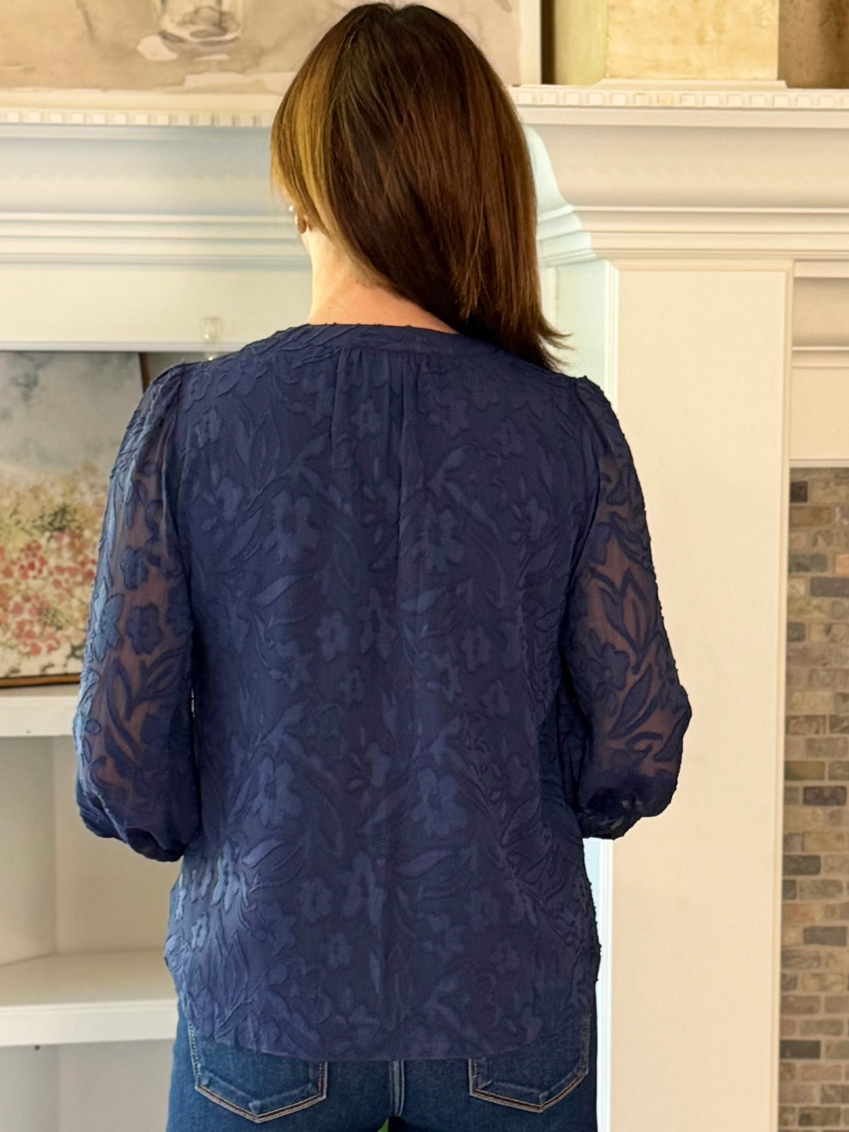 Current Air Just the Occasion Textured Blouse