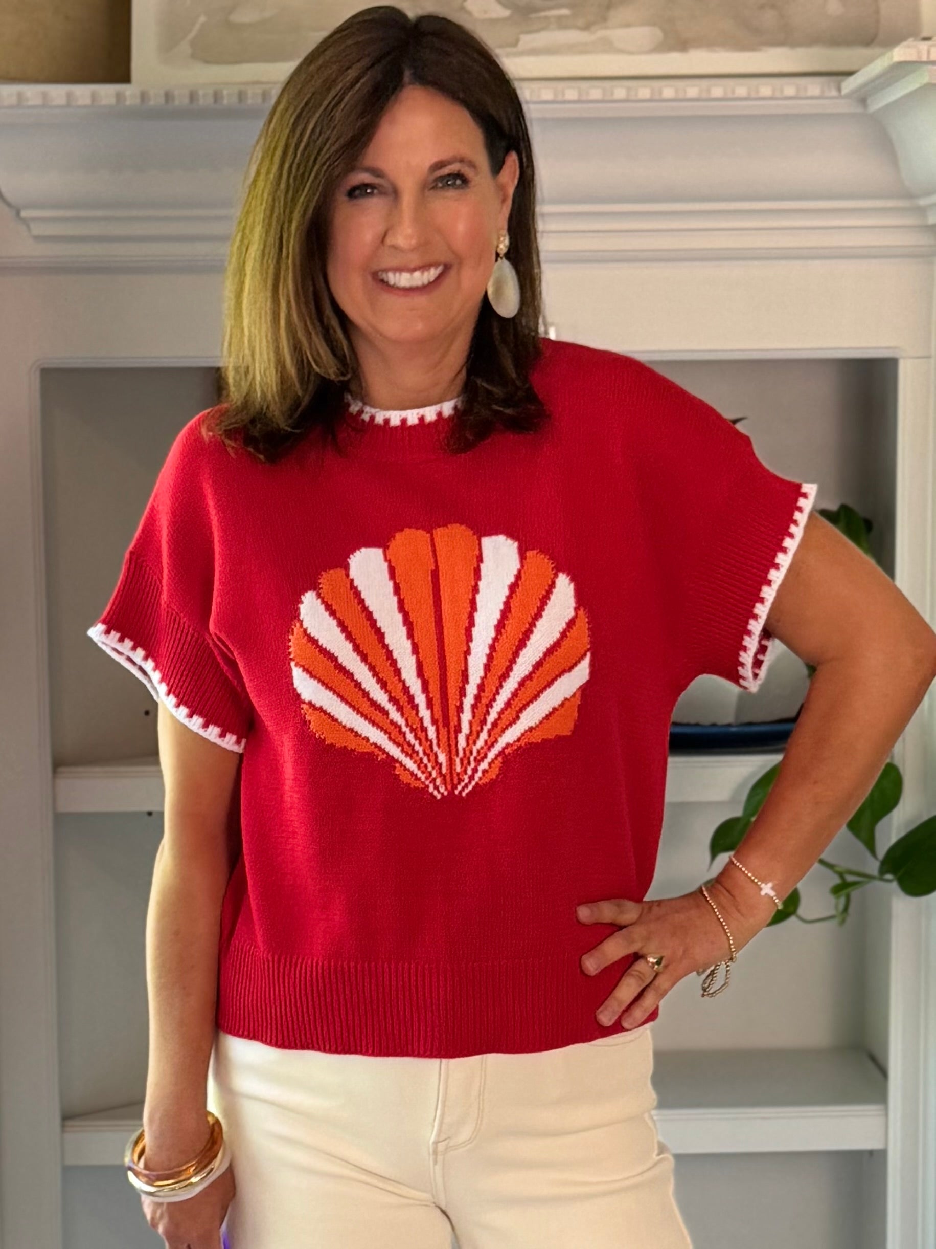 Seaside Shell Knit Top
