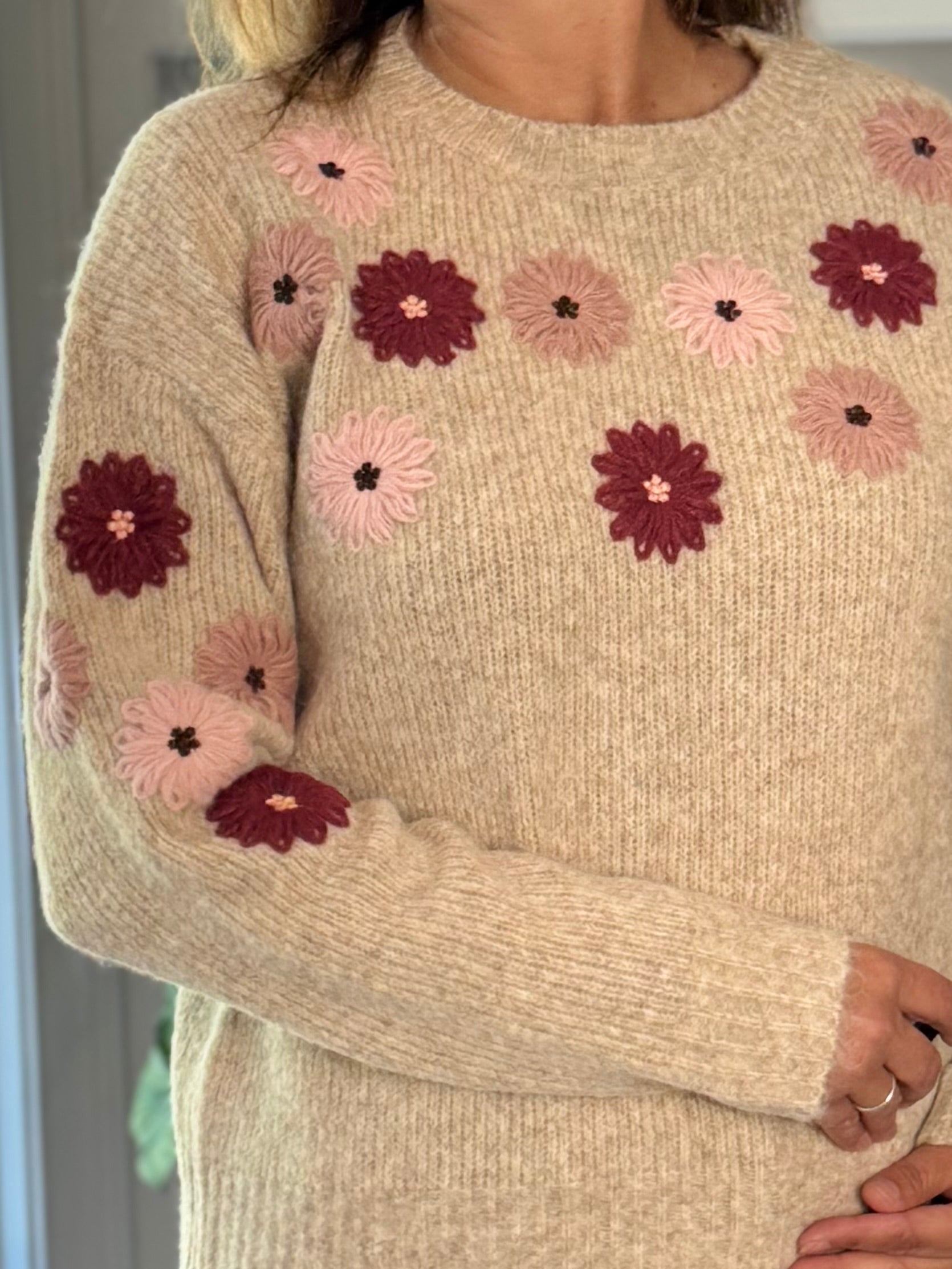 Tranquil Floral Sweater
