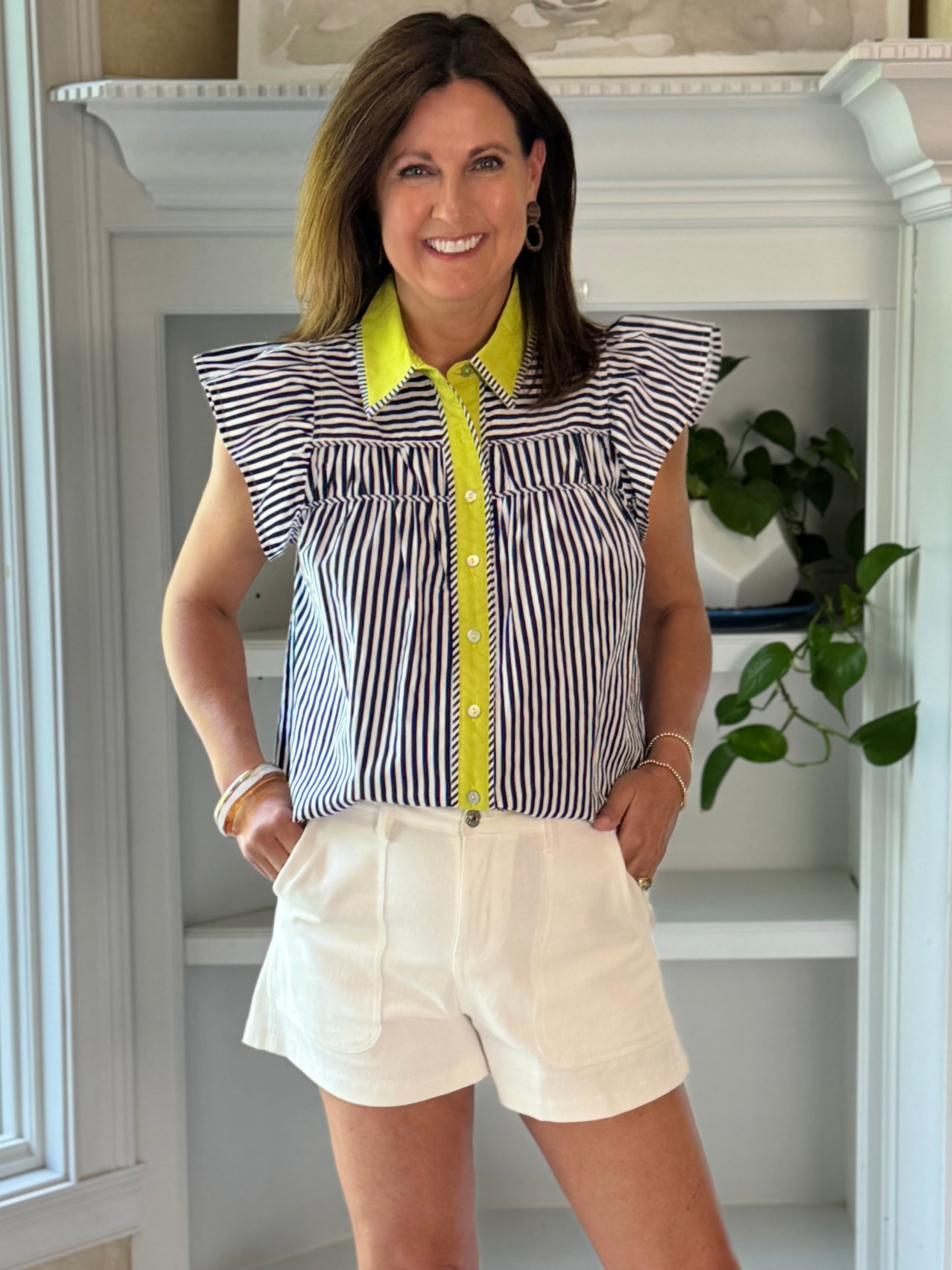 Standout Details Striped Top