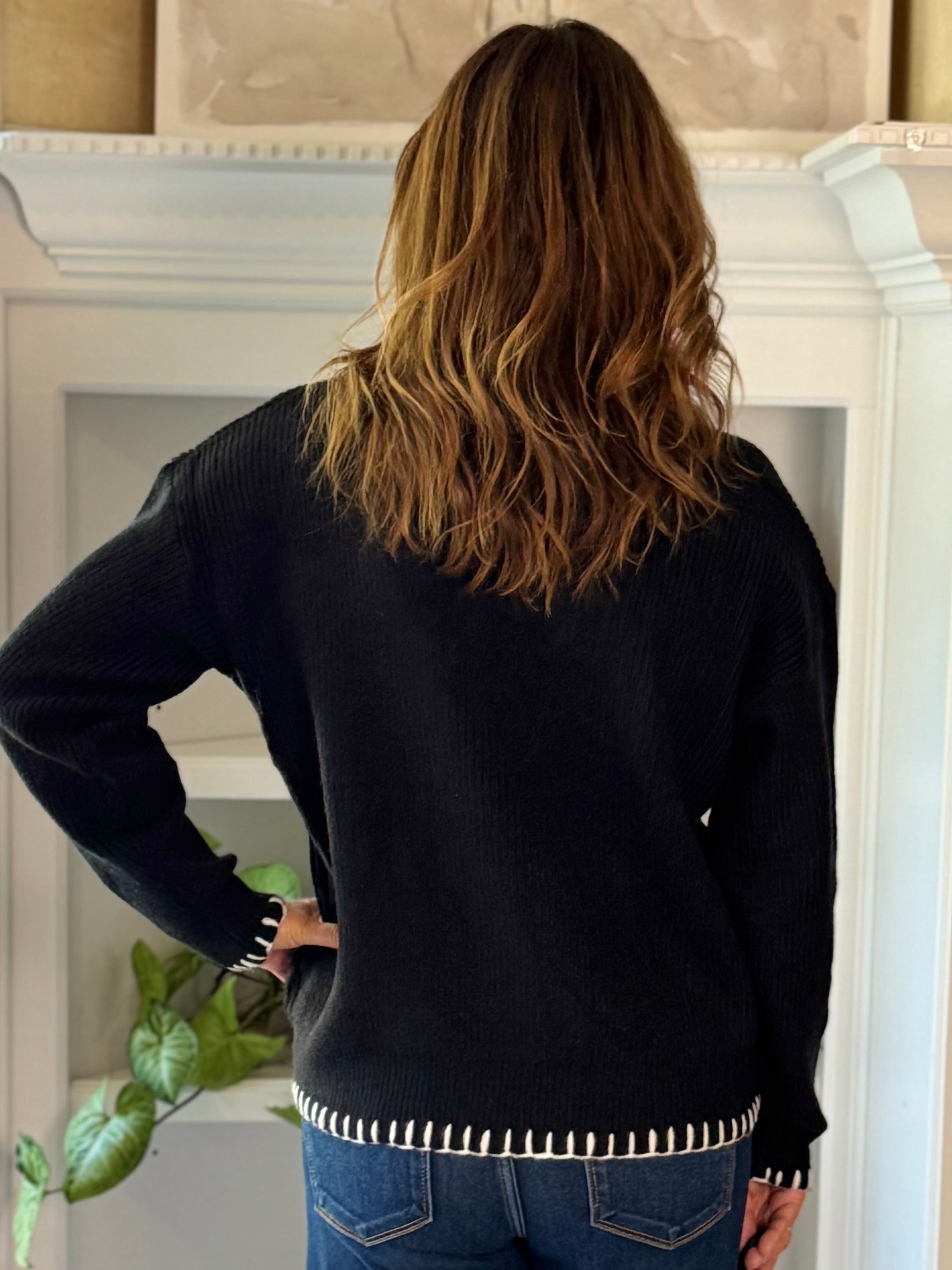 Boo Crew Embroidered Sweater