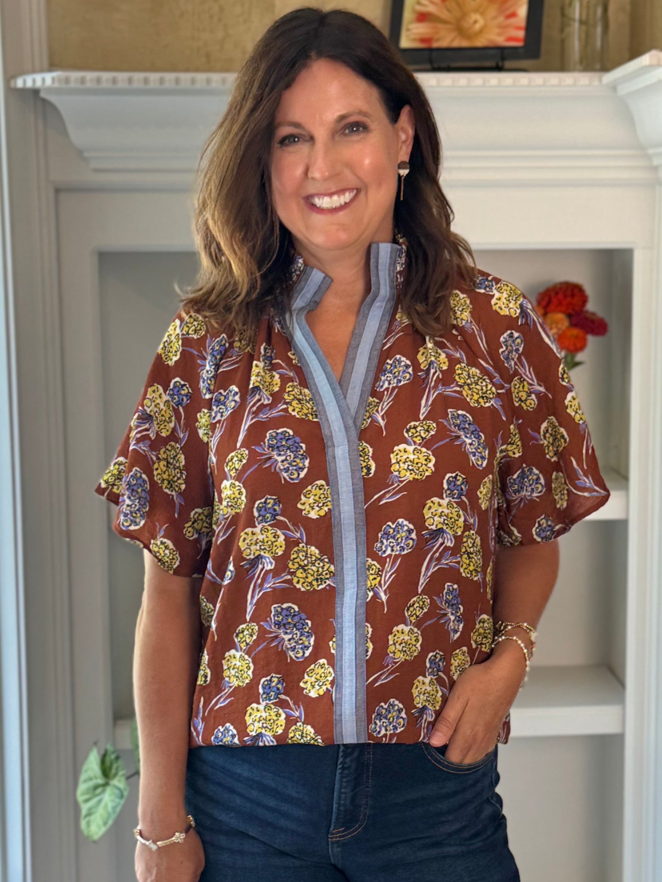 THML Rustic Garden Contrast Top