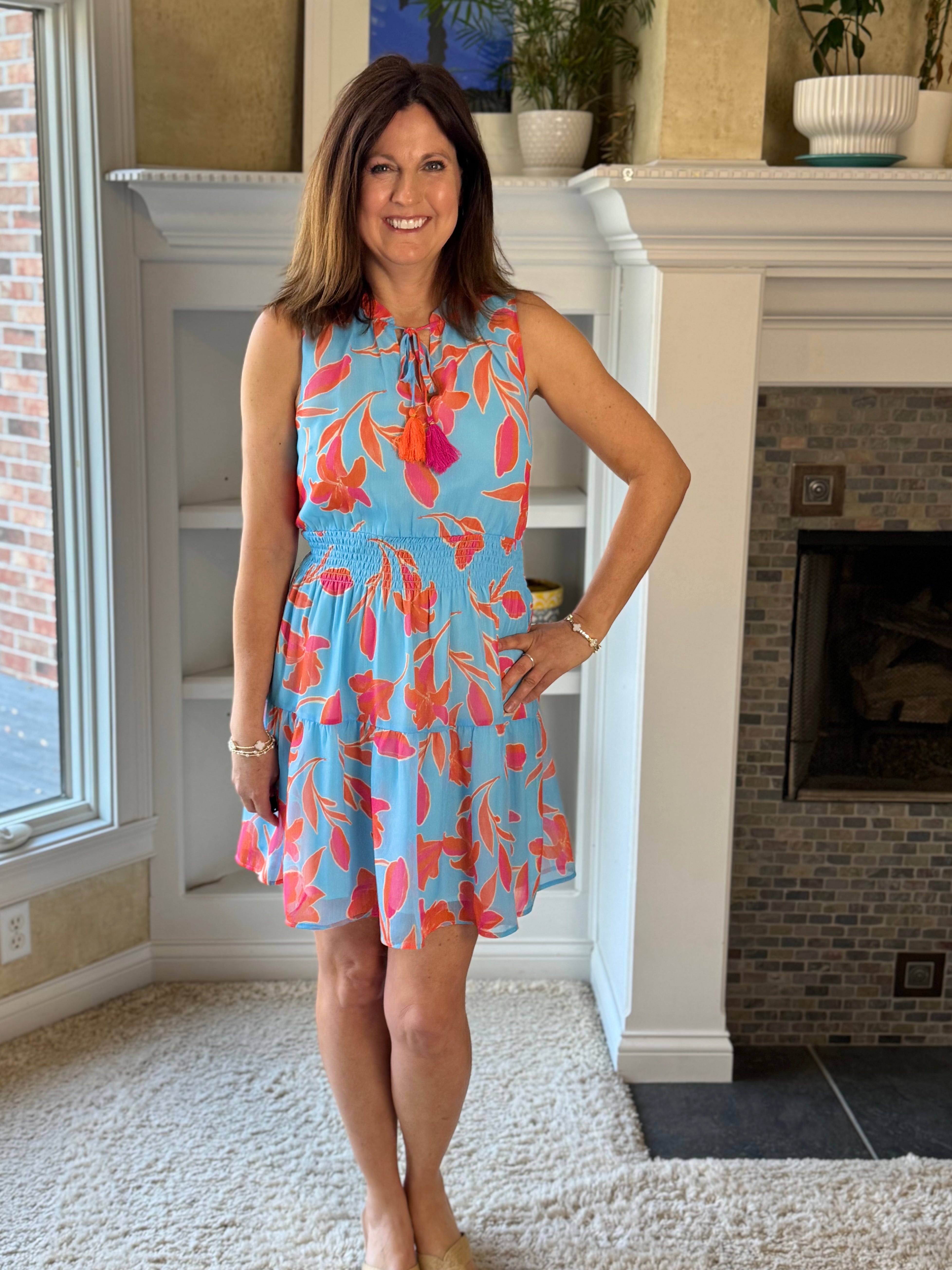 THML Sunset Tassel Dress