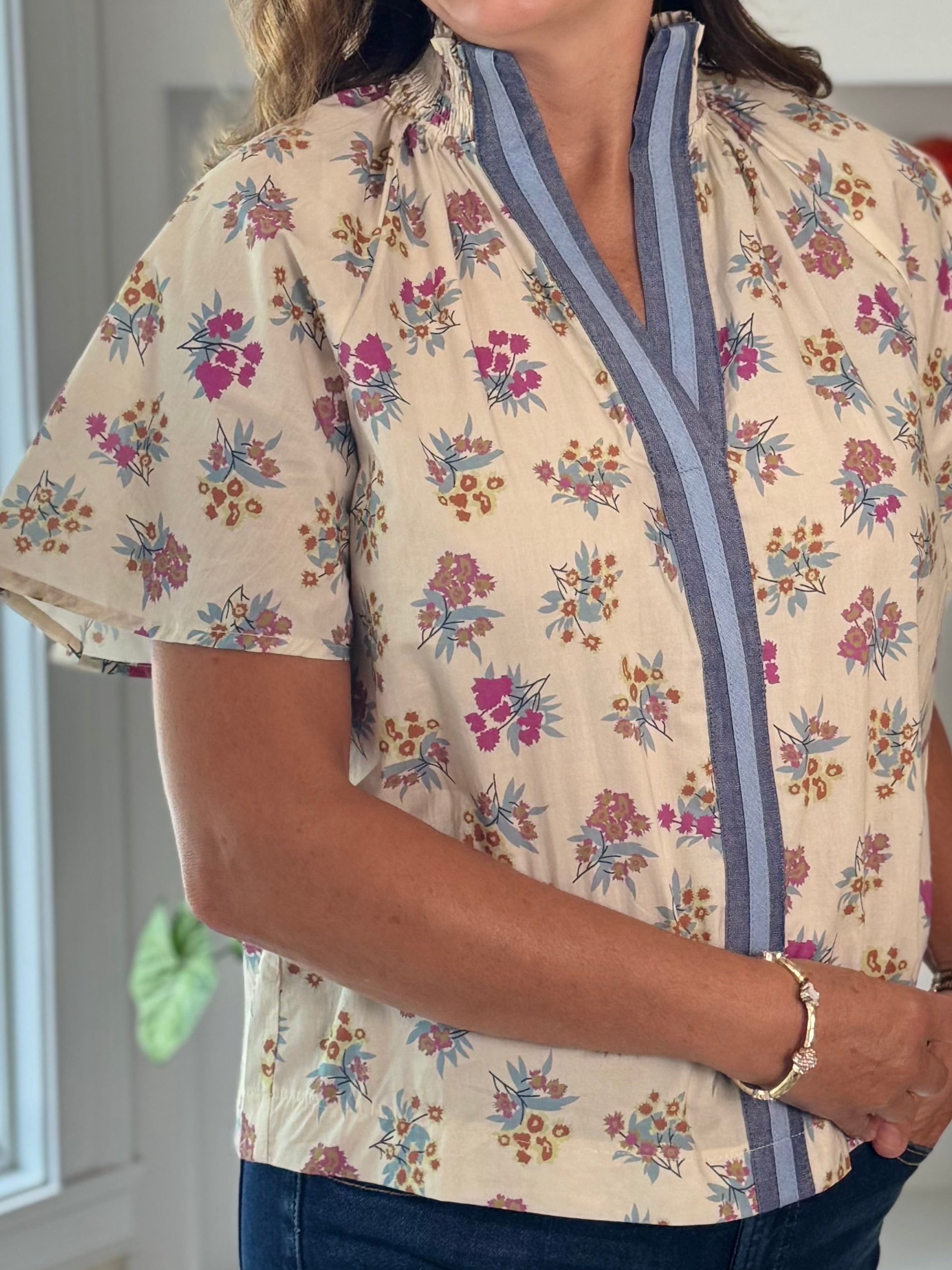 THML Bright Garden Contrast Top