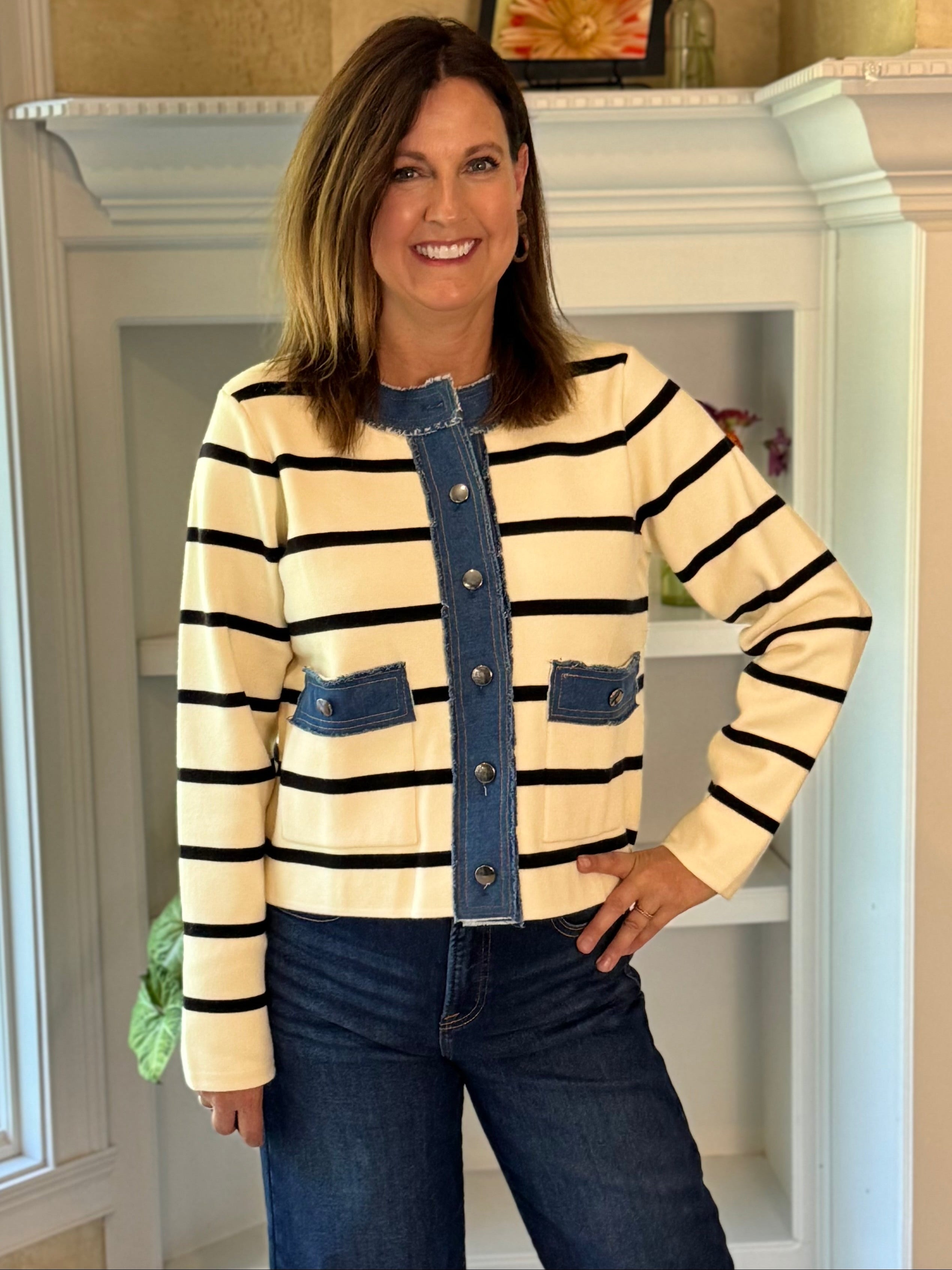 Striped in Style Cardigan