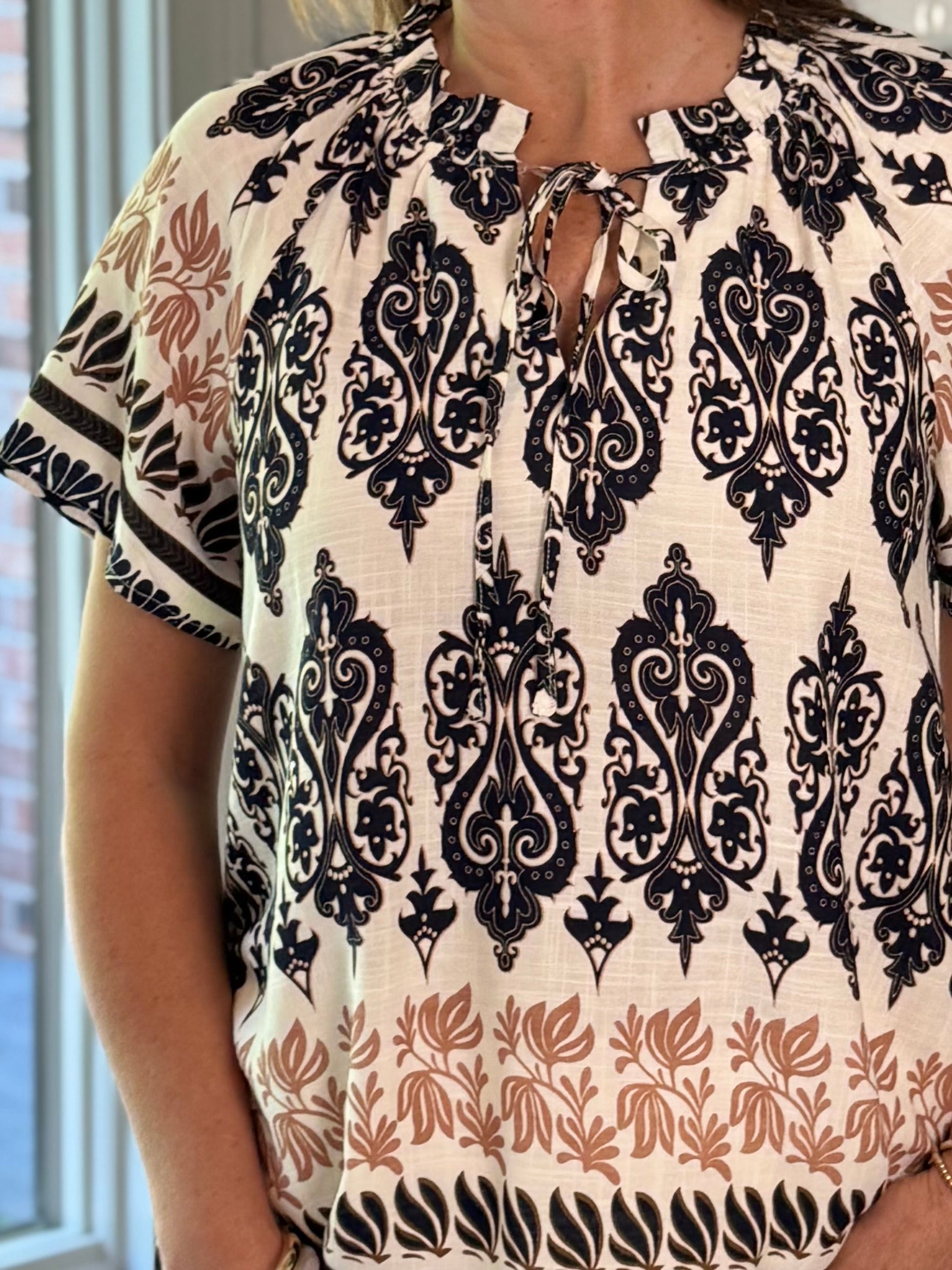 Tapestry Print Top