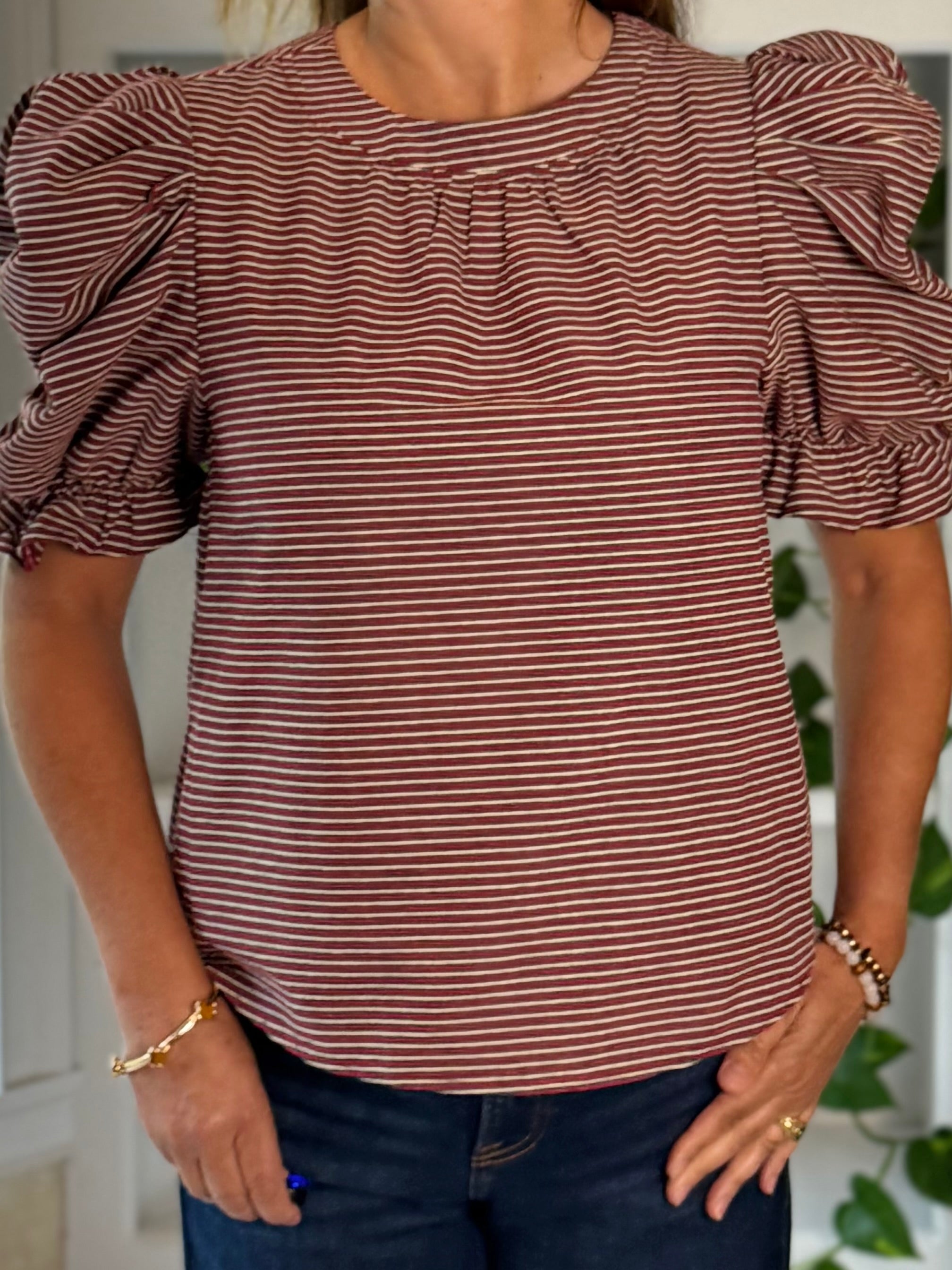 Stripe a Pose Top