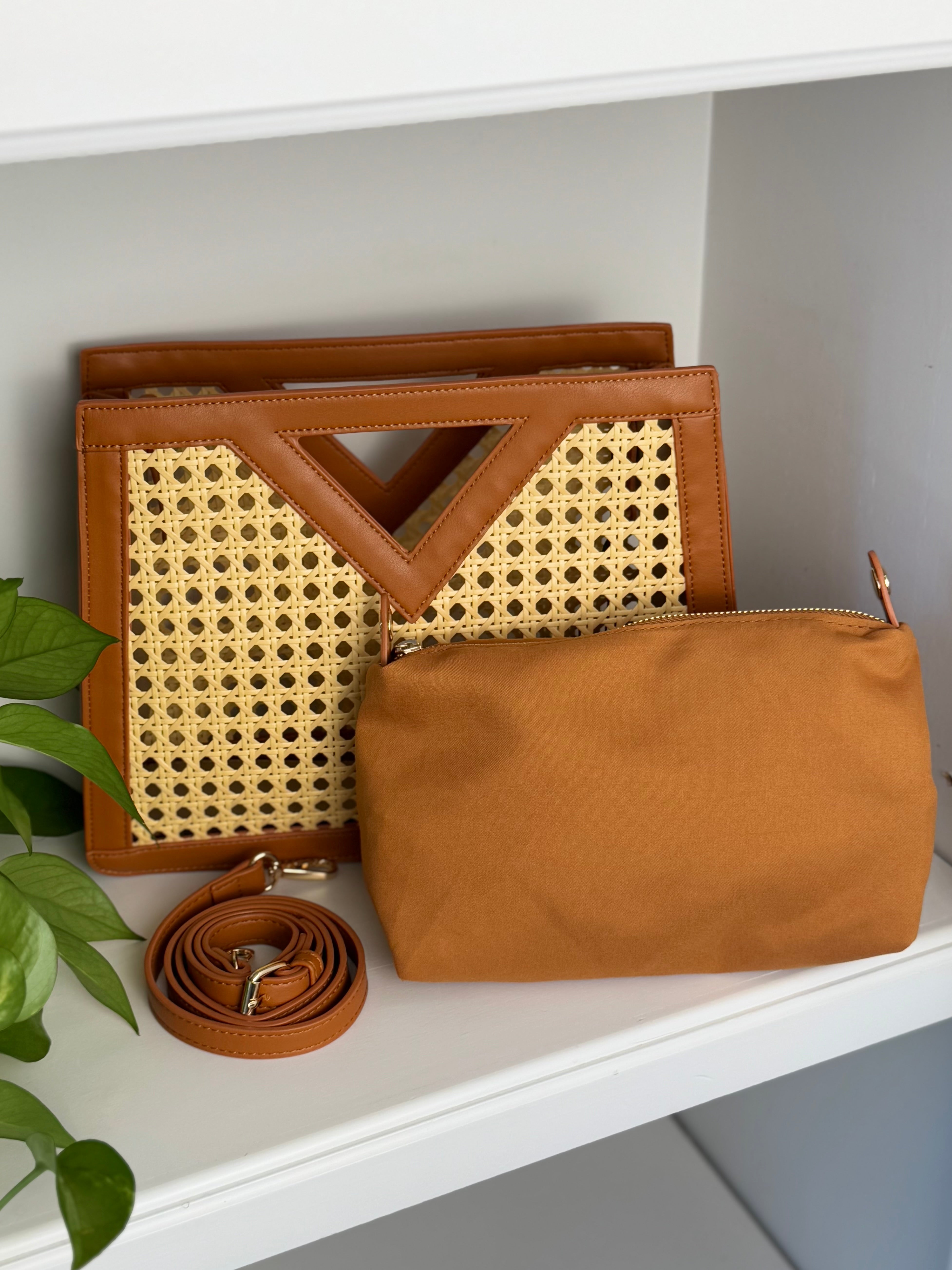 Luxe Rattan Handbag