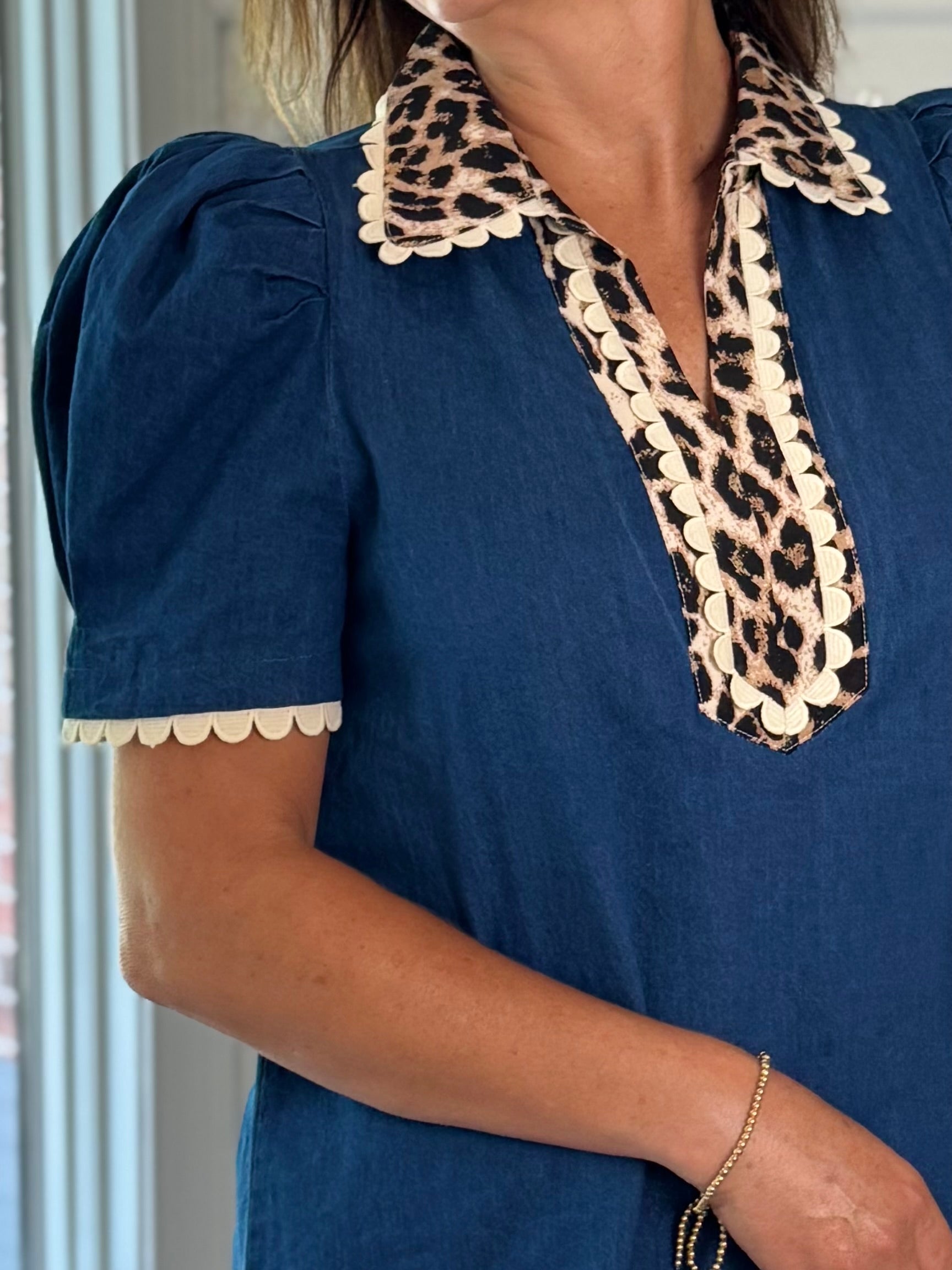 Wild at Heart Denim Top