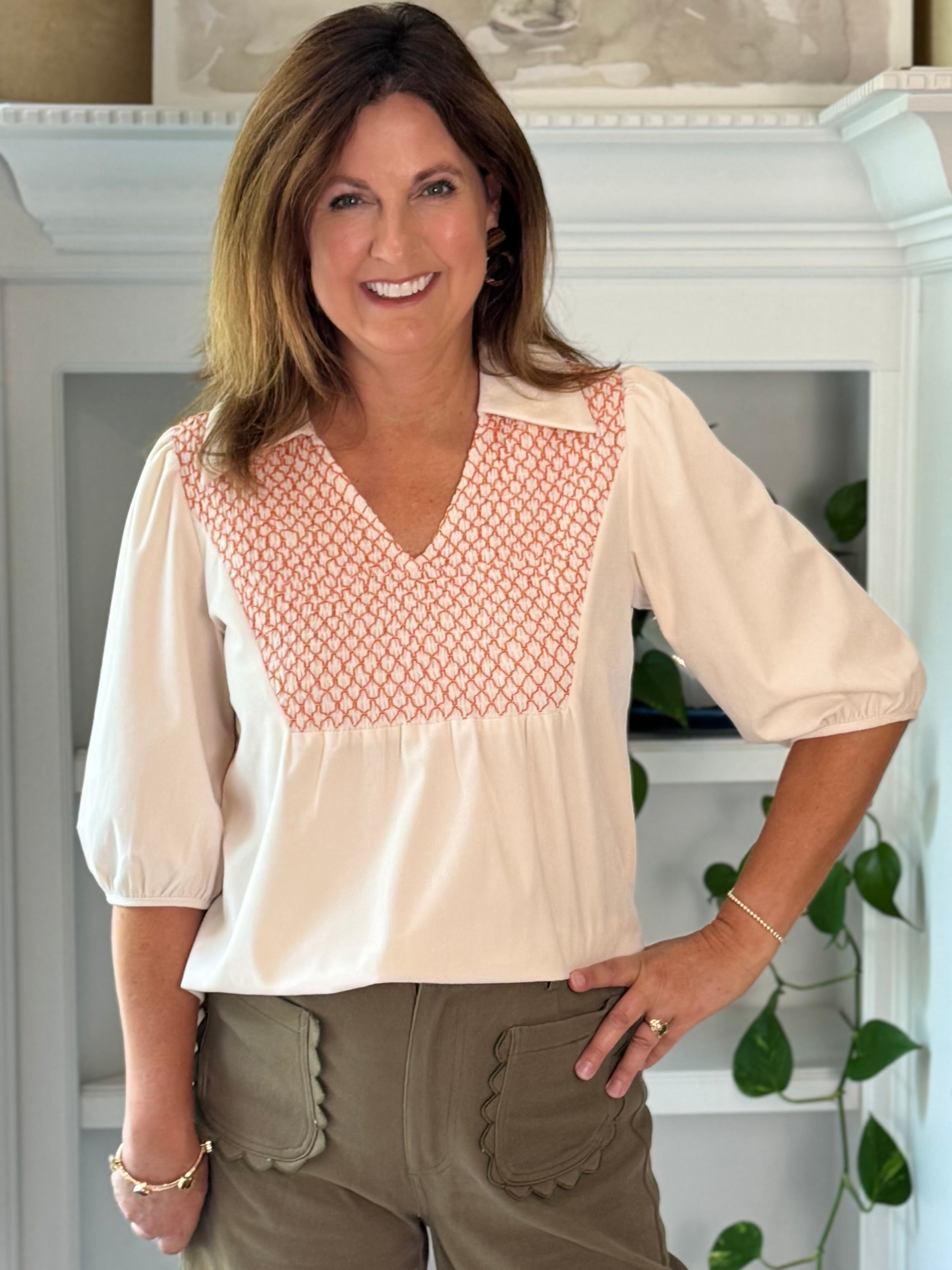 Sunset Stitch Top