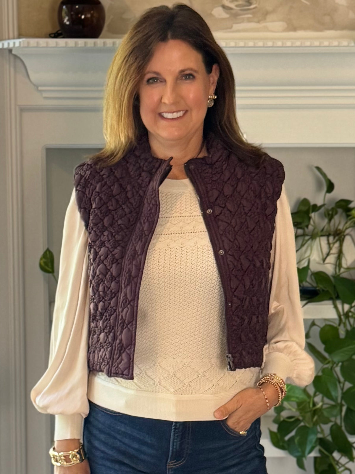 Current Air Luxe Layer Quilted Puffer Vest