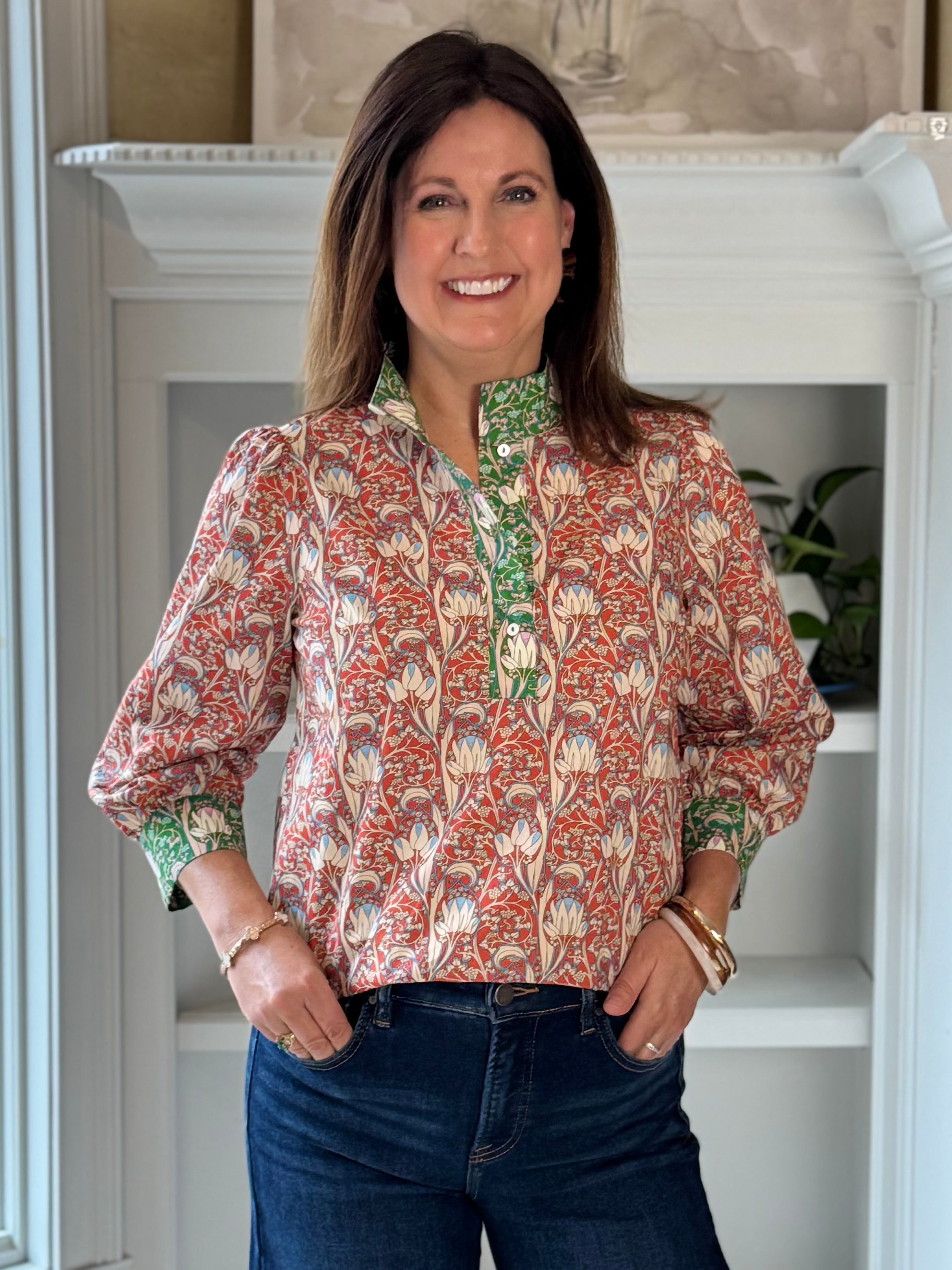 Timeless Floral Print Blouse