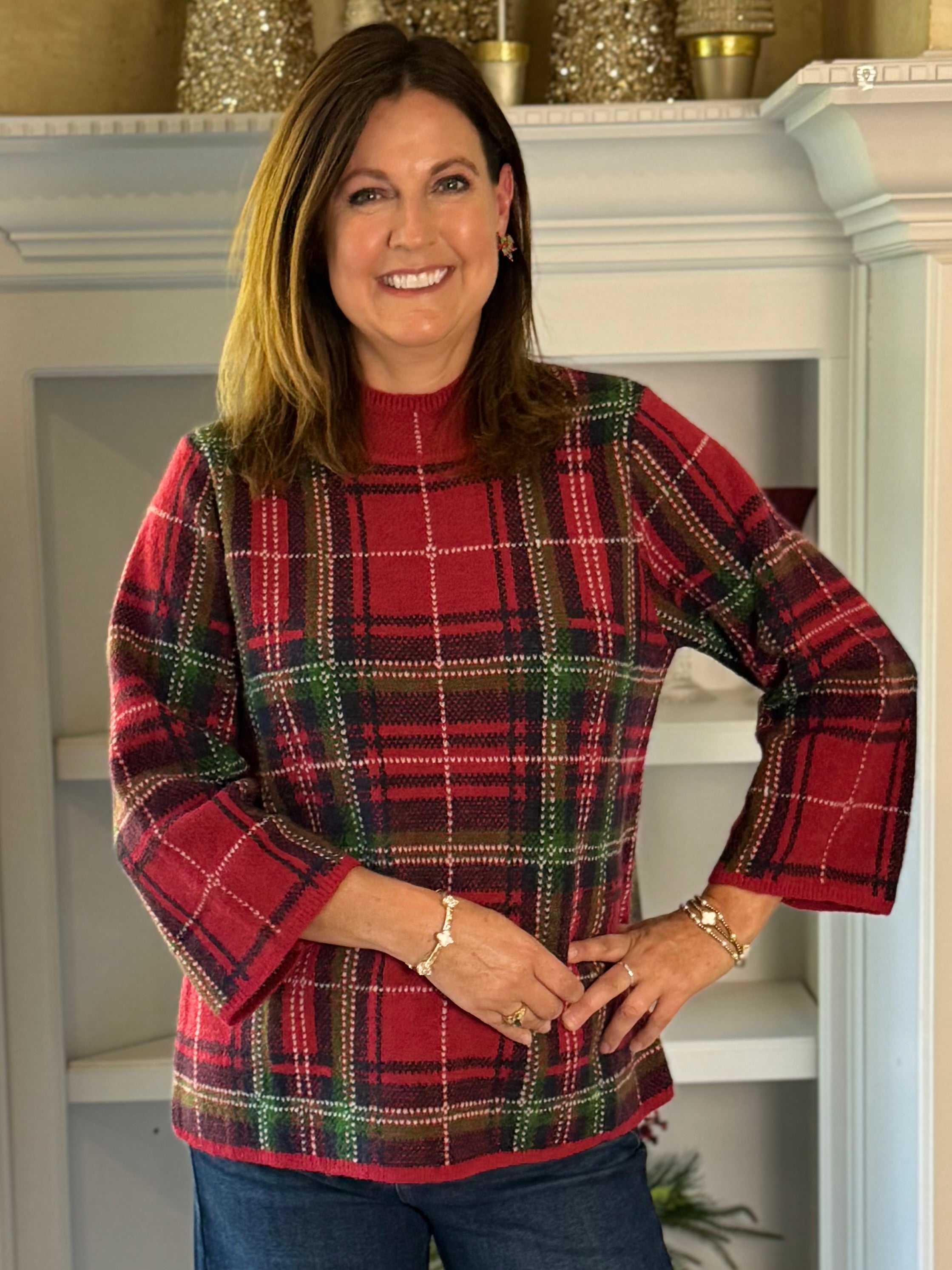 Fireside Plaid Sweater