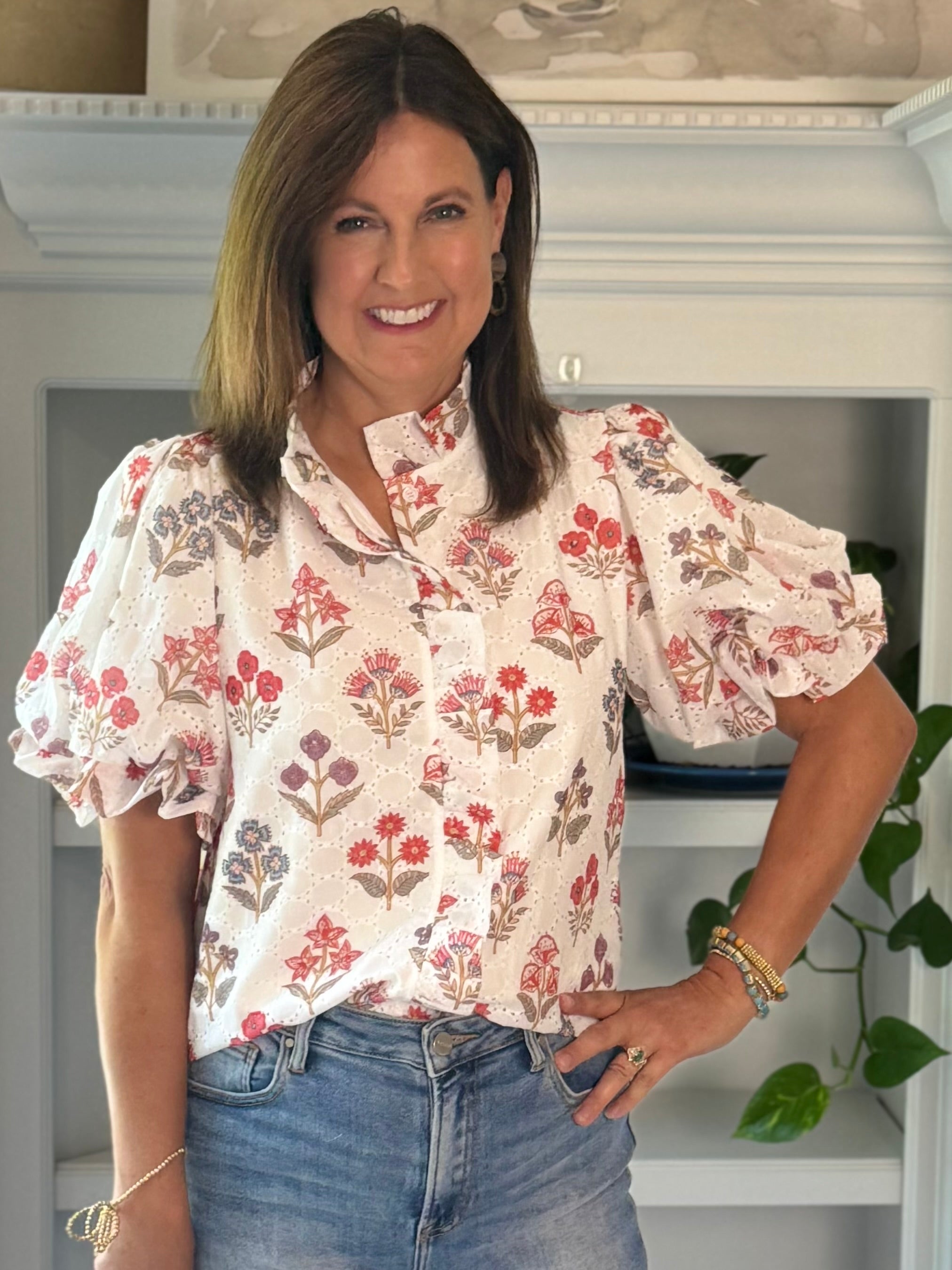Wildflower Eyelet Top