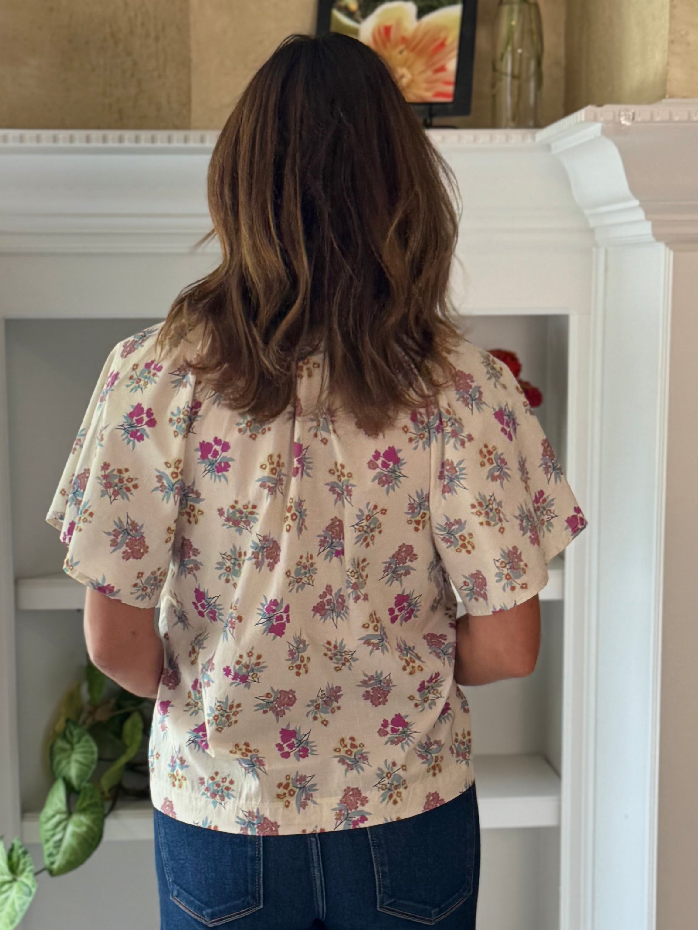 THML Bright Garden Contrast Top