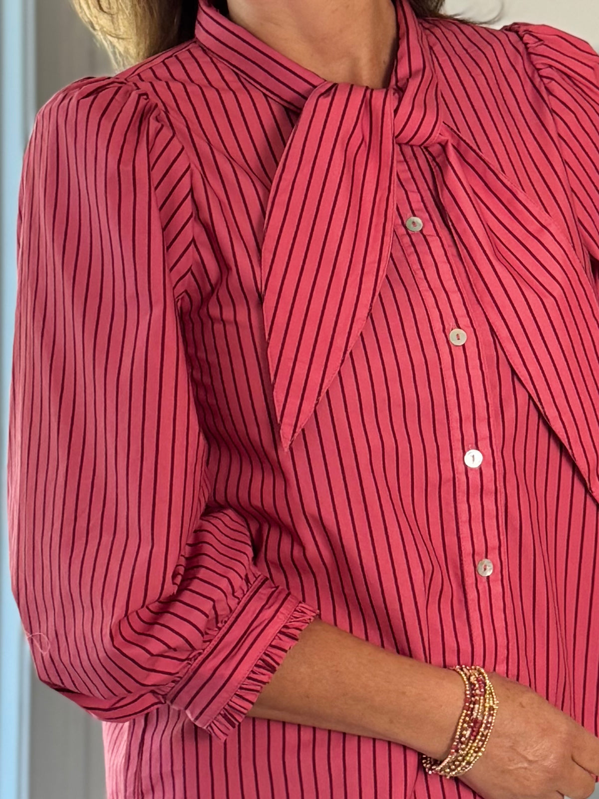 Lovely Stripes Tie Top