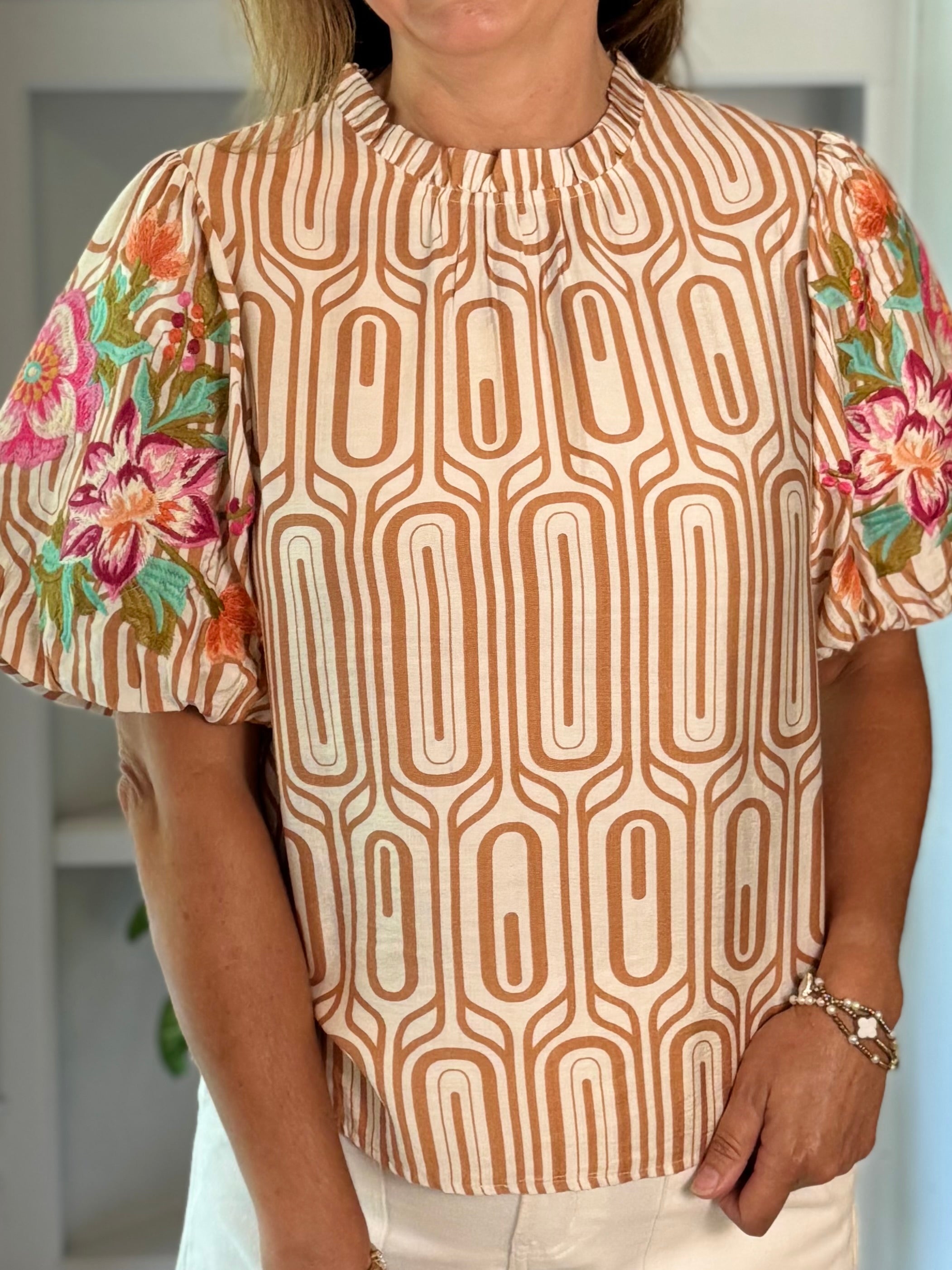 THML Canyon Embroidered Top