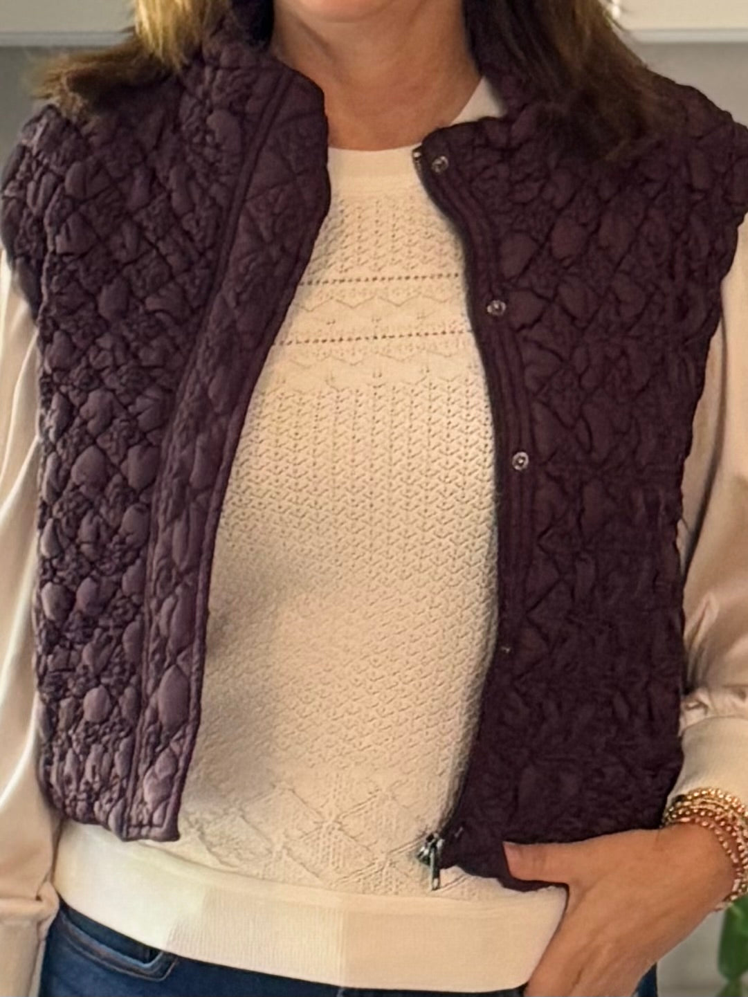 Current Air Luxe Layer Quilted Puffer Vest