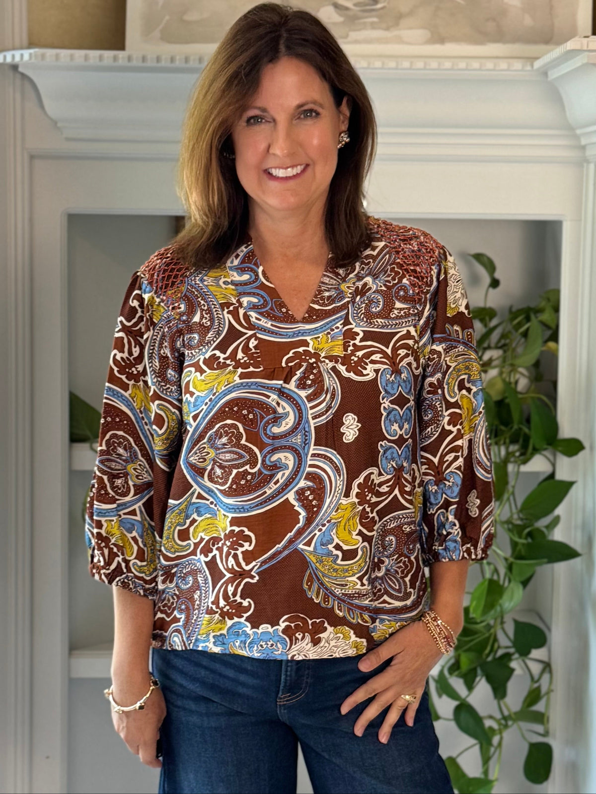 Paisley Please Print Top