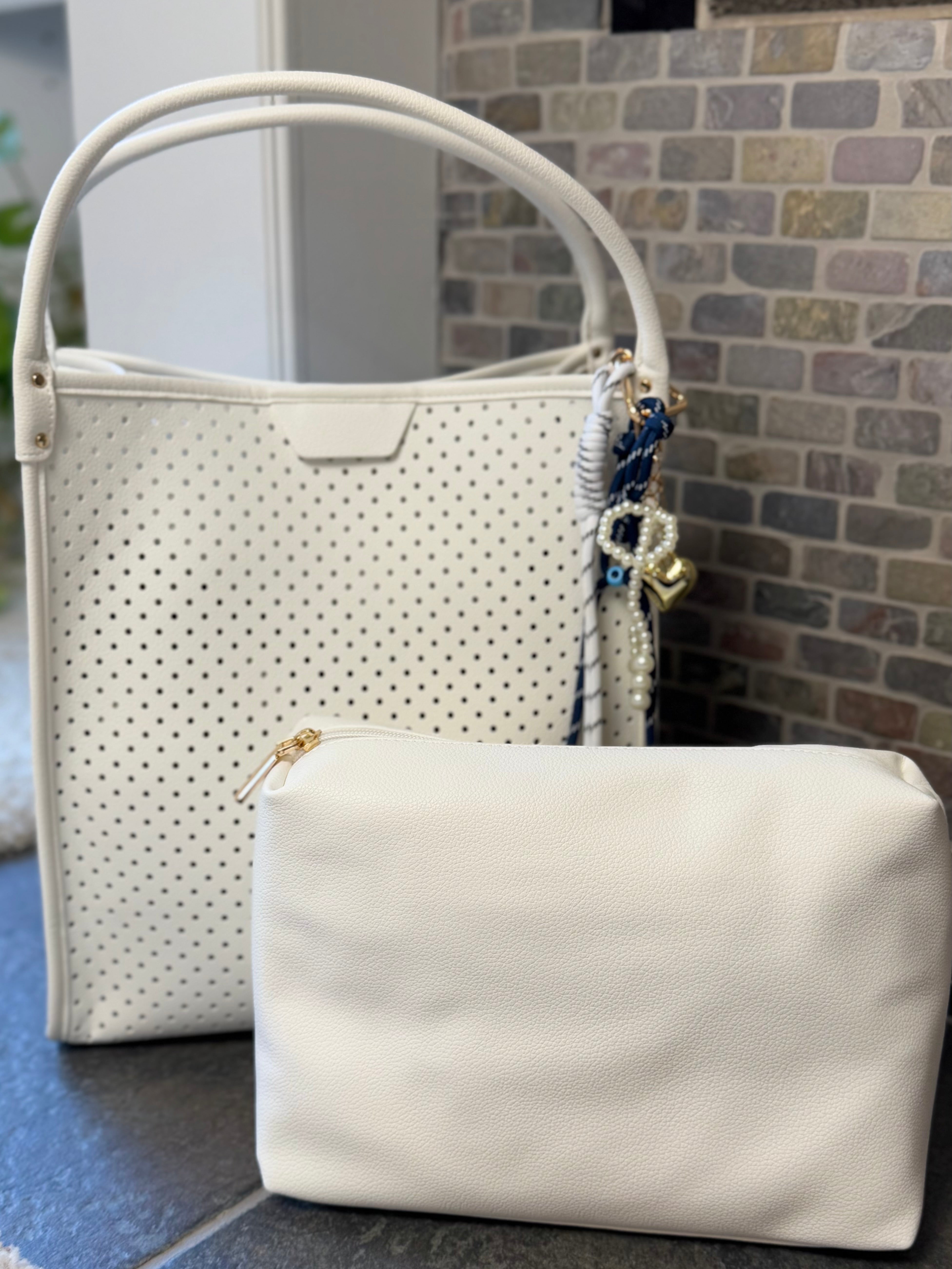 Modern Chic Tote - White