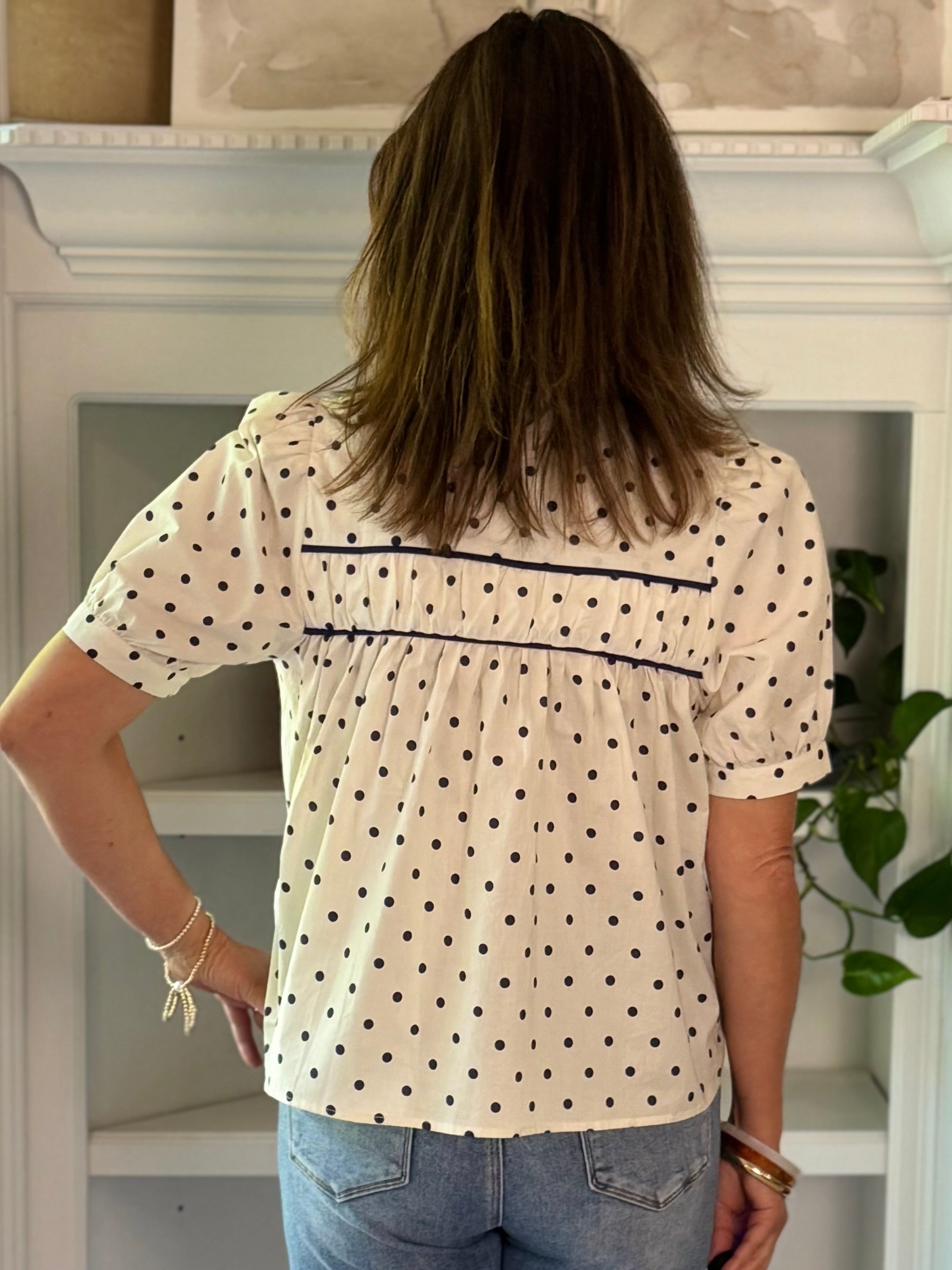 Parisian Polka Dot Top