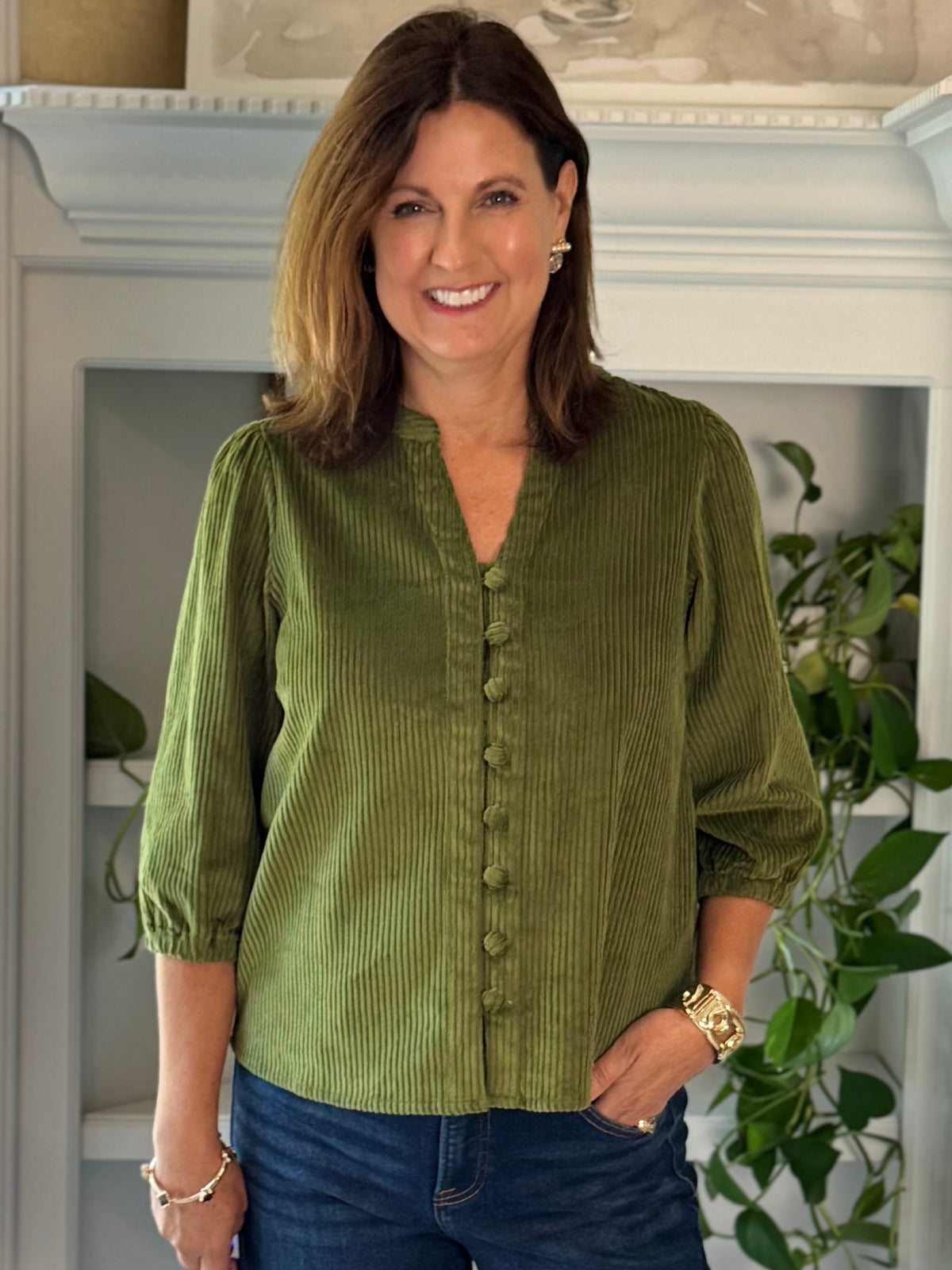 All About Olive Corduroy Top