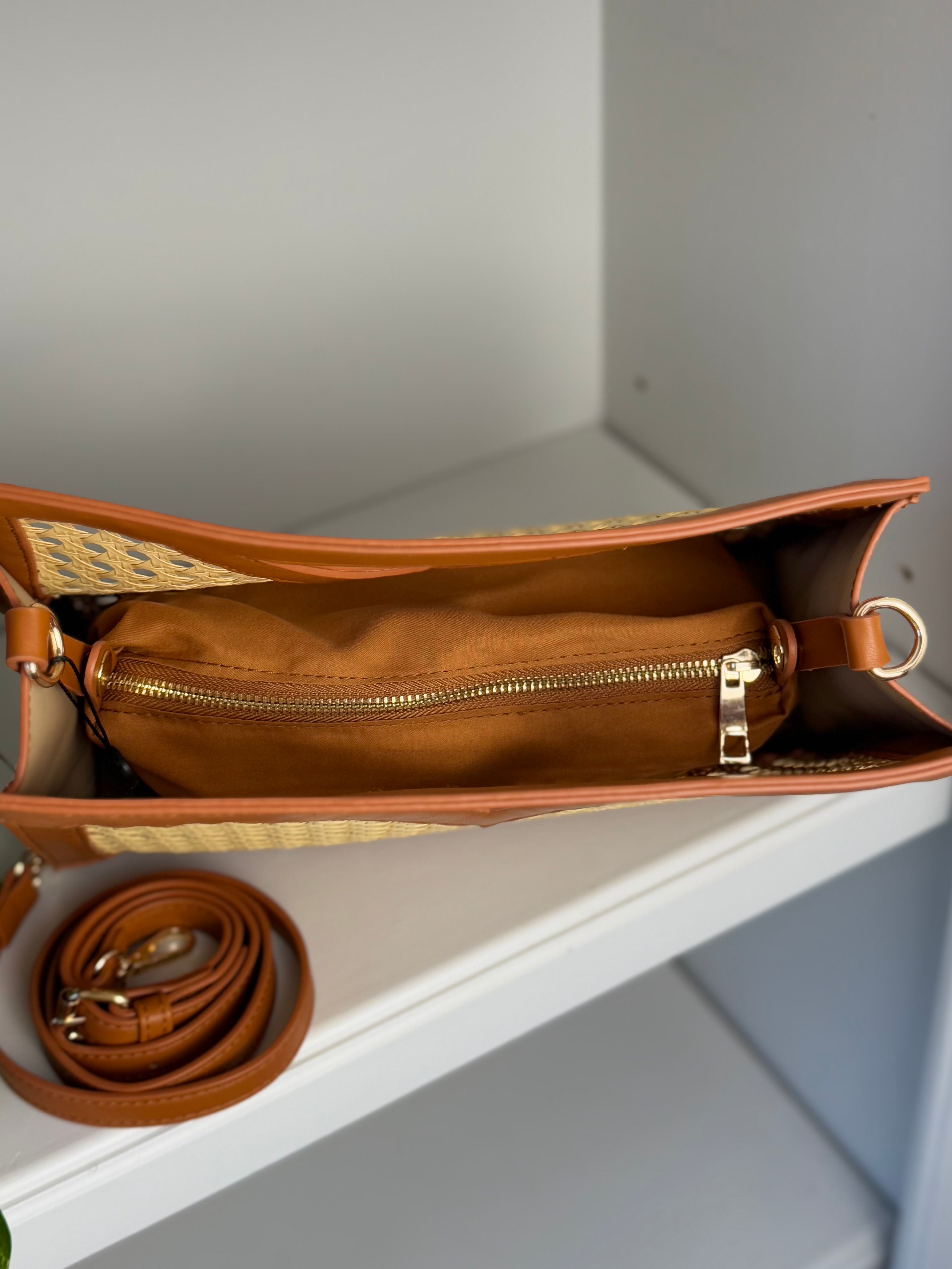 Luxe Rattan Handbag