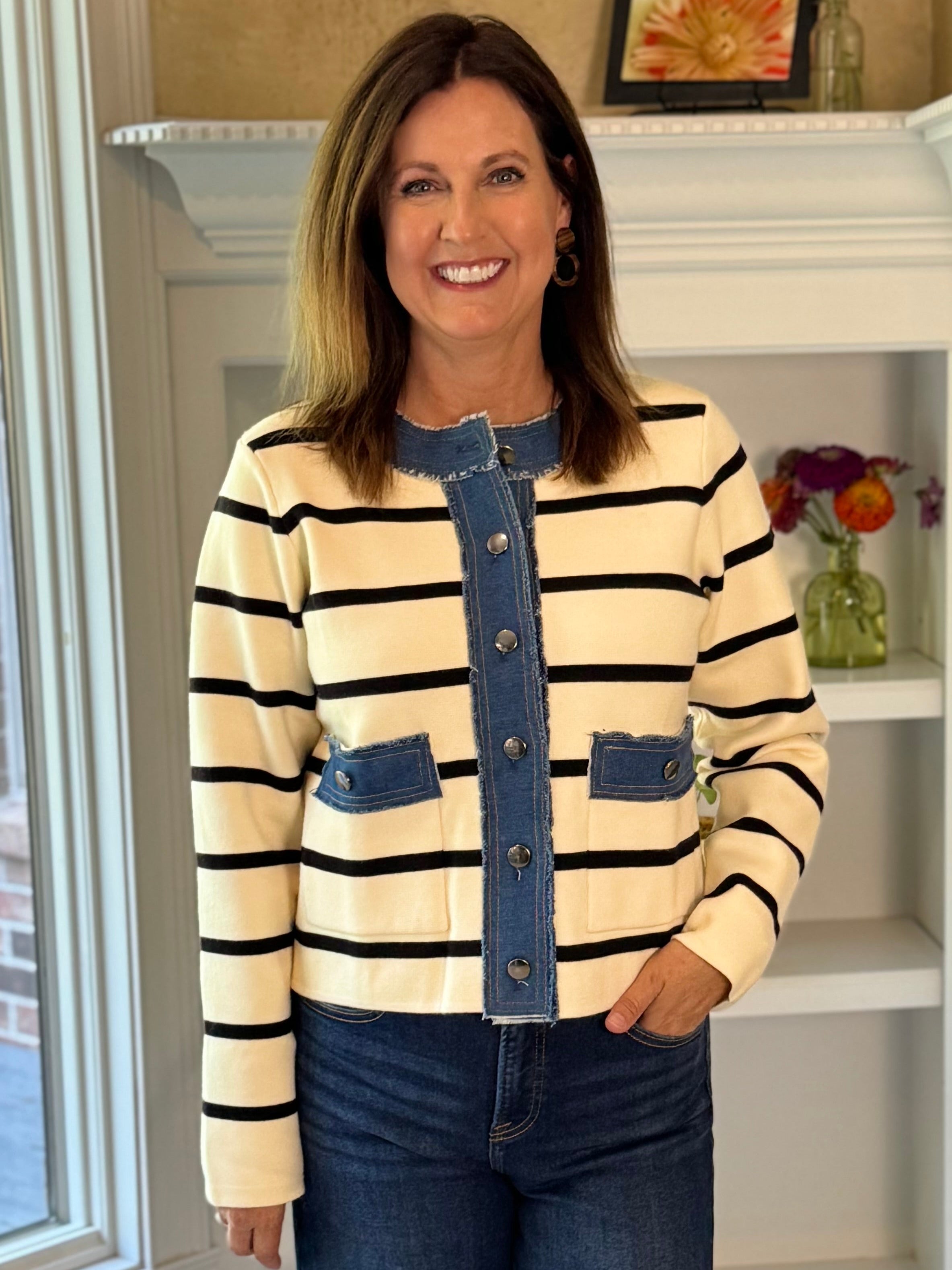 Striped in Style Cardigan