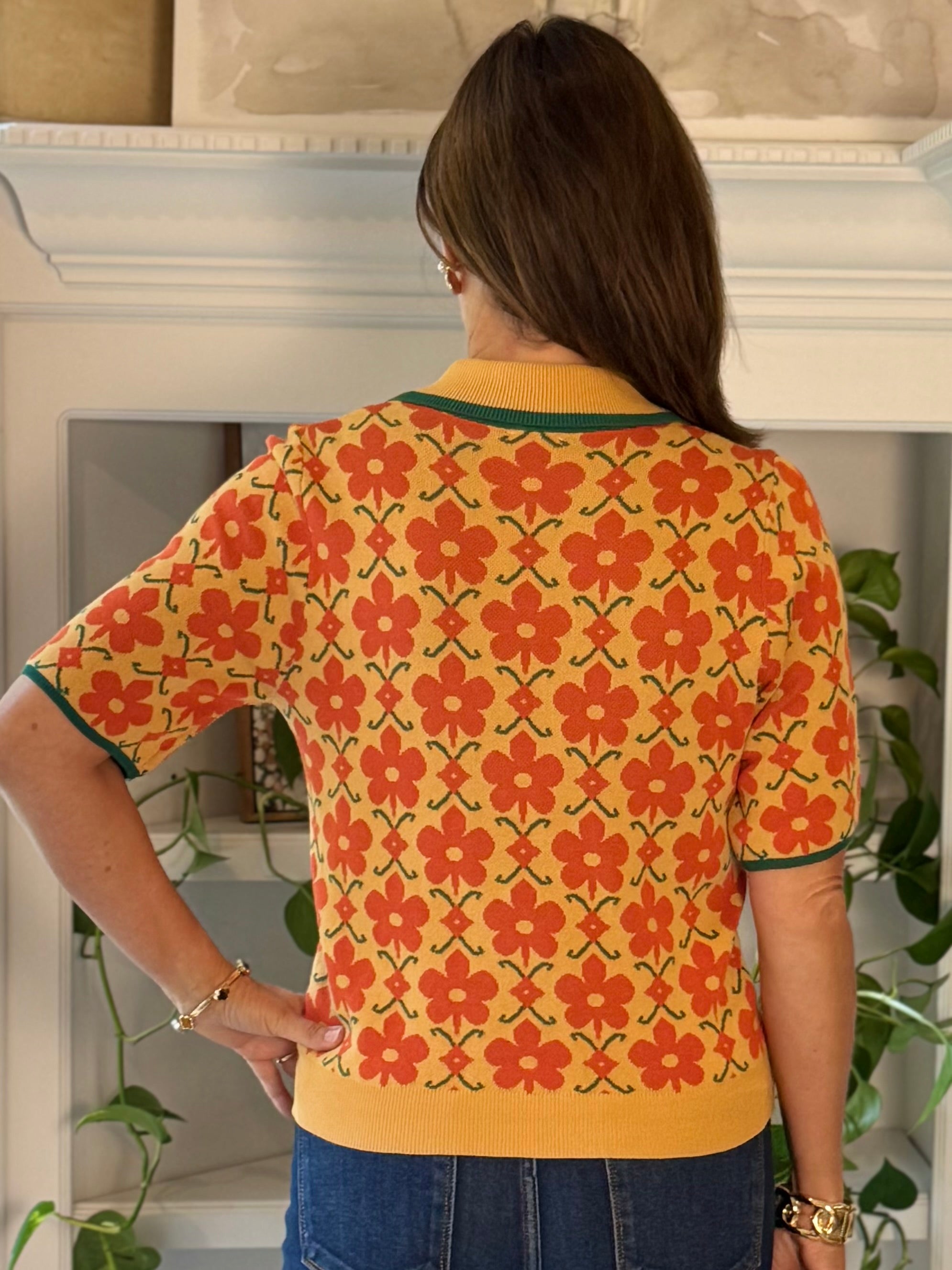 Good Days Floral Knit Top