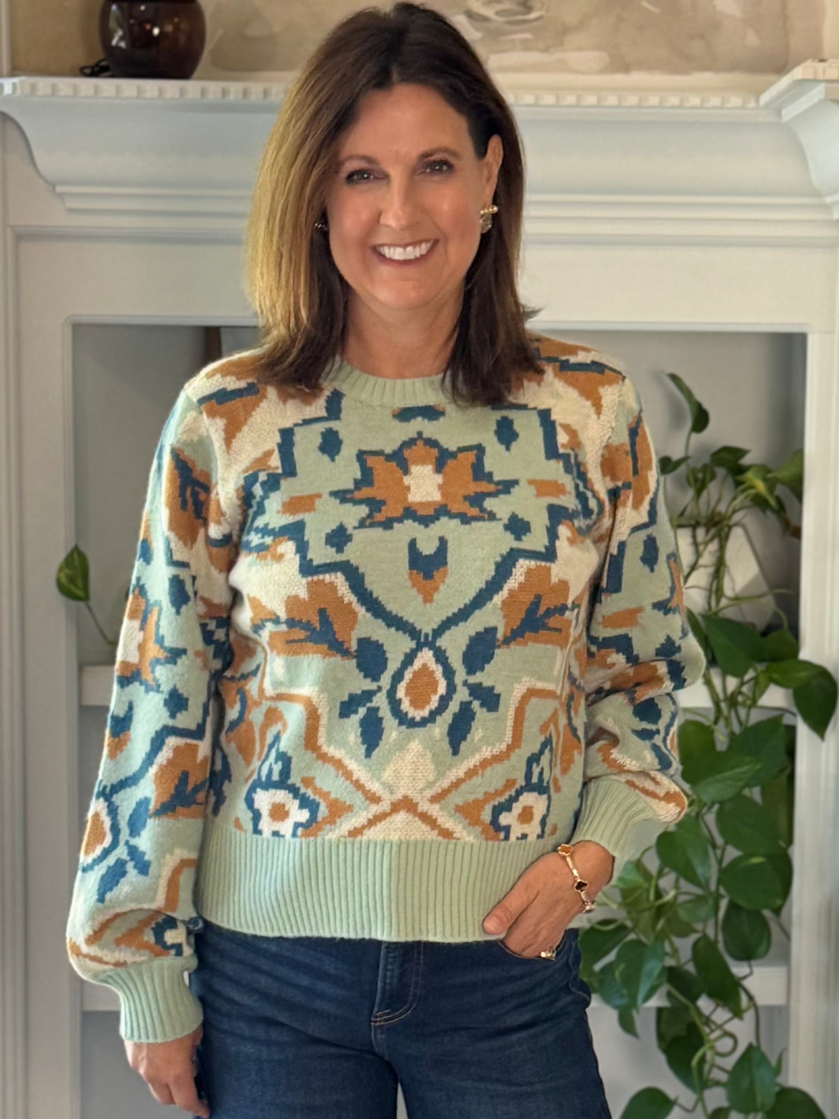 Inspired Design Print Sweater