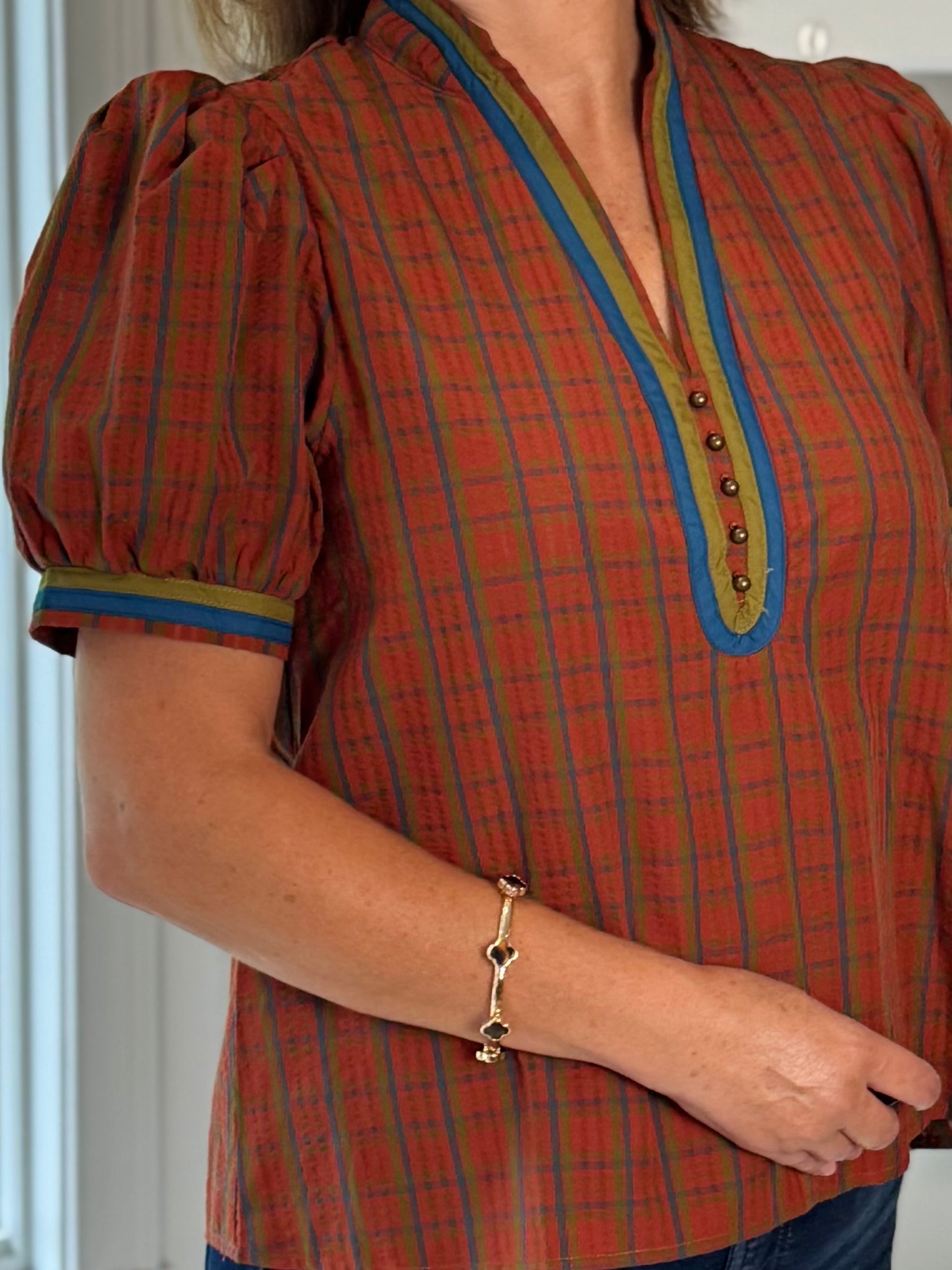 Weekend in Vermont Plaid Top