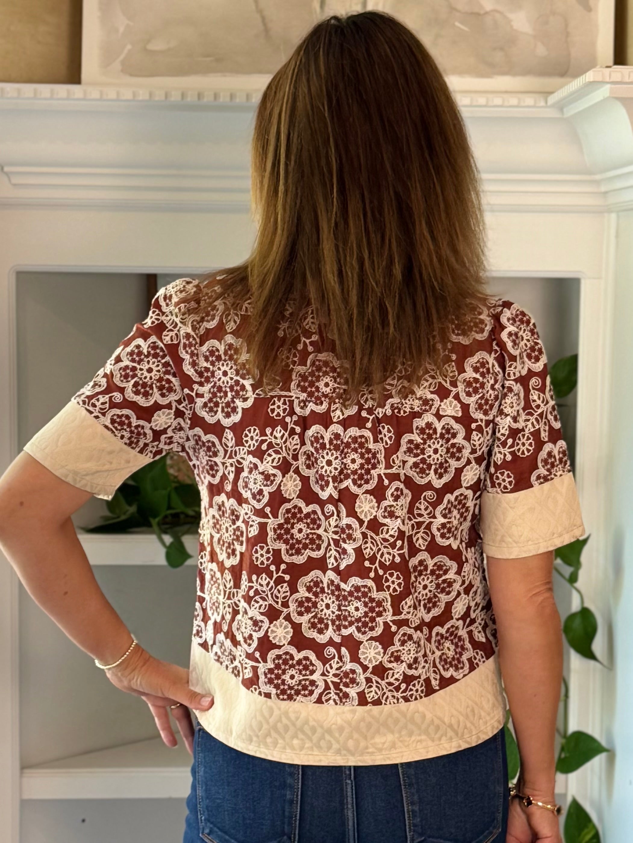 Grace in Bloom Embroidered Top
