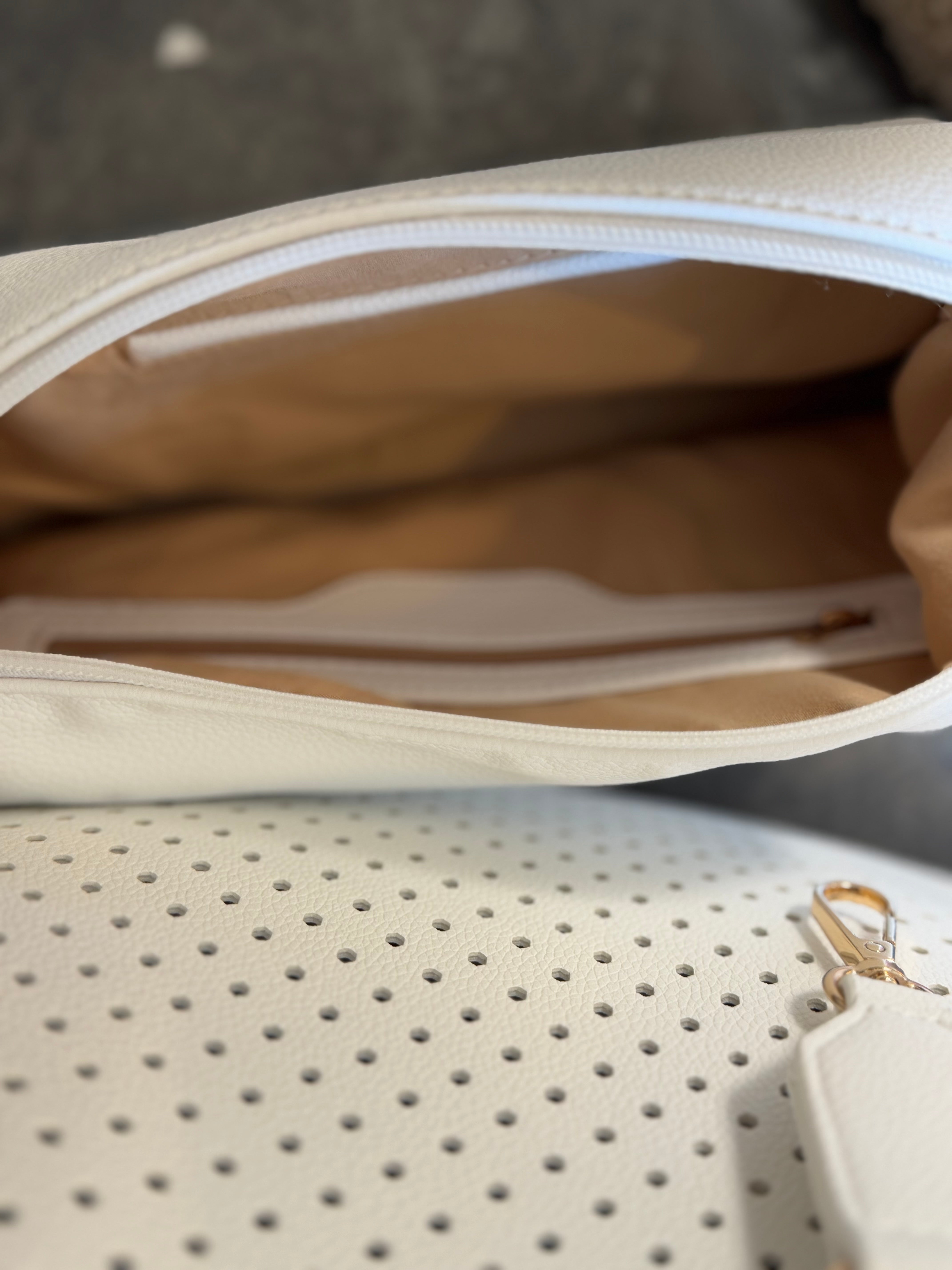 Modern Chic Tote - White