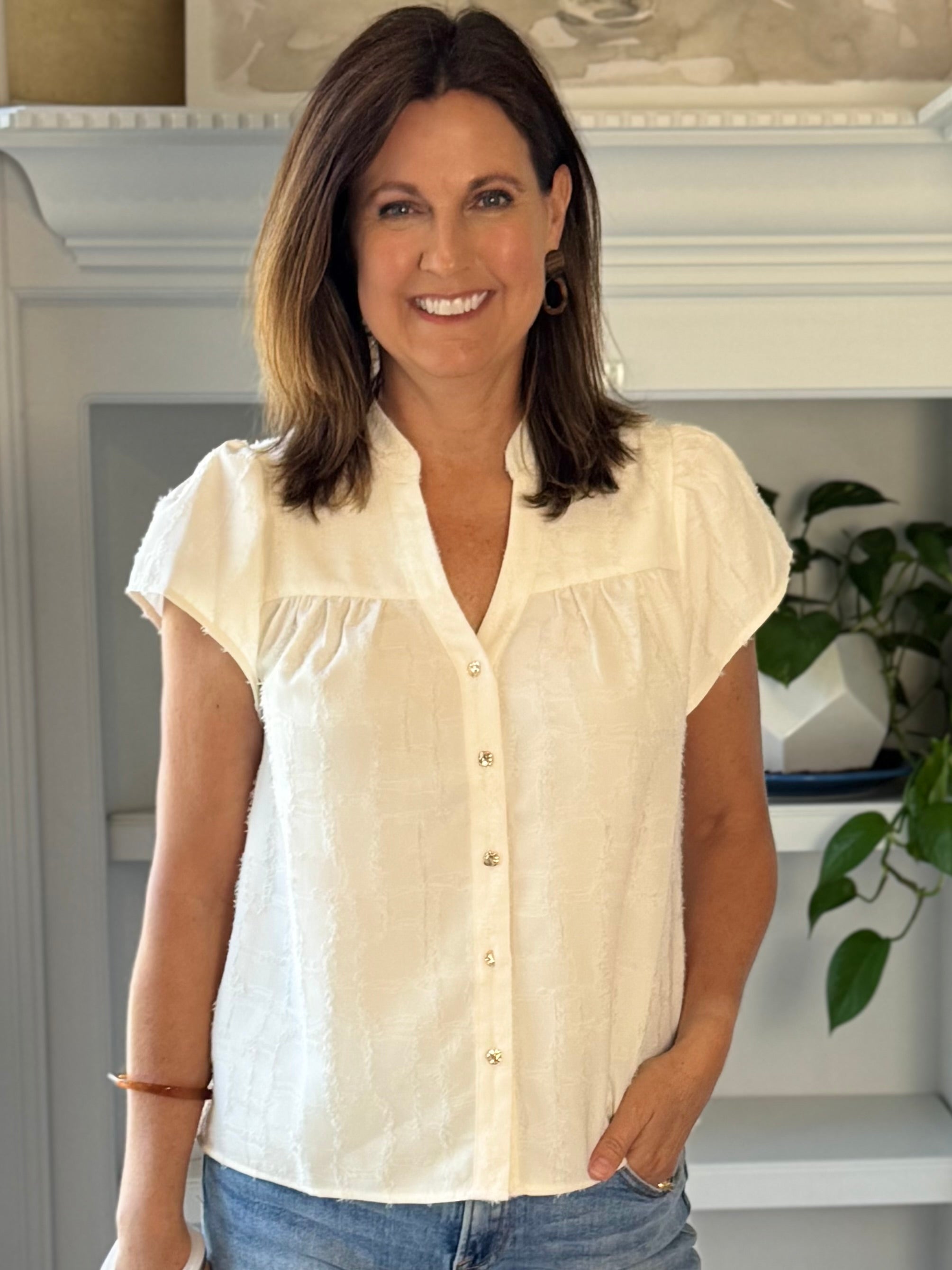 Current Air Refined Texture Blouse