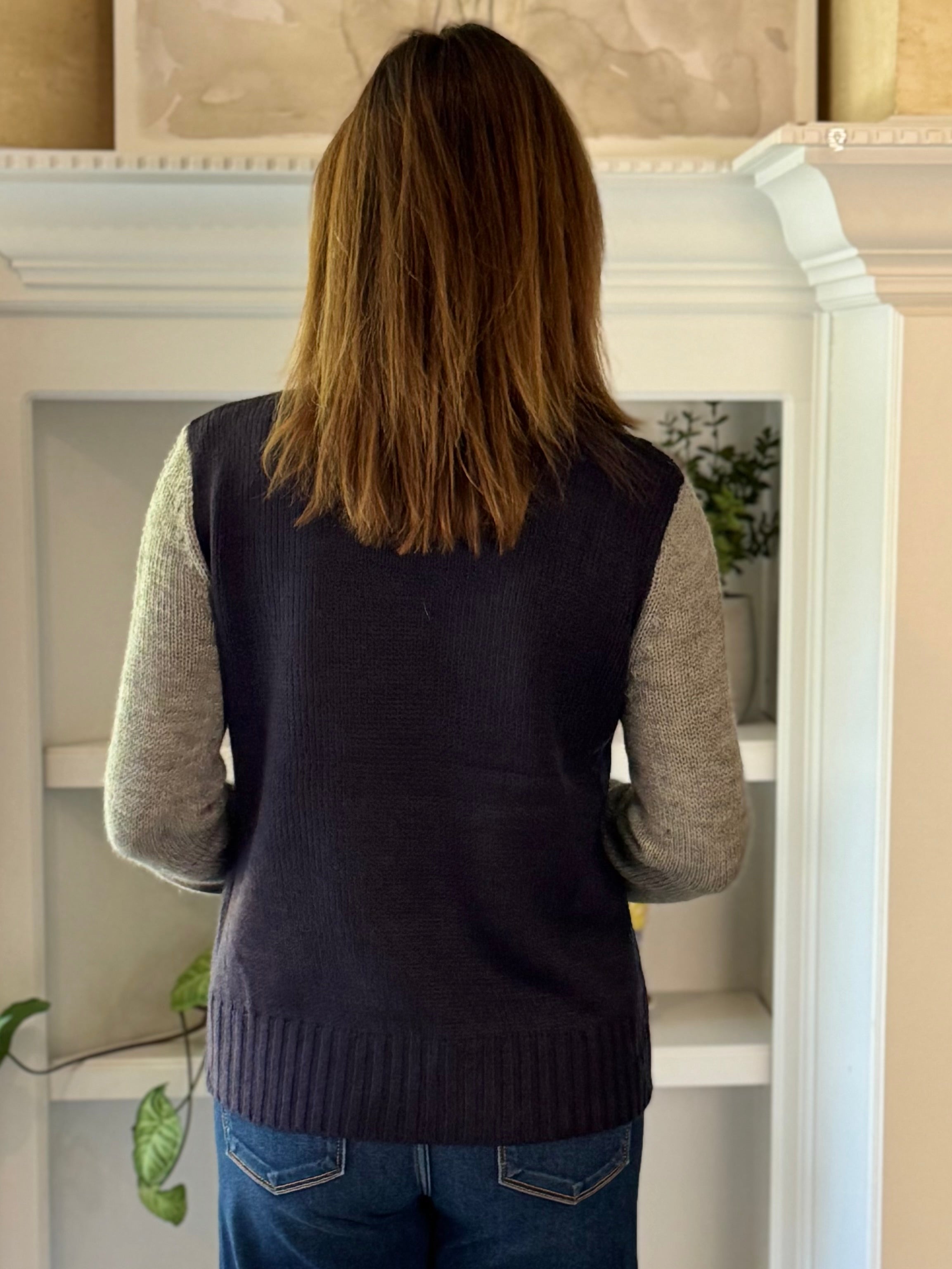 Midnight Leopard Sweater