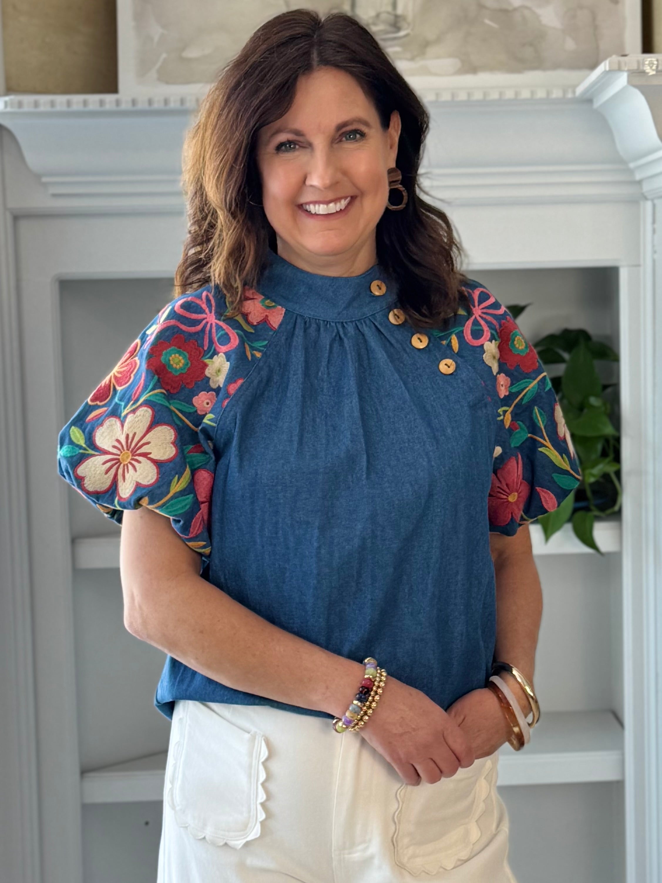 THML Gallery Embroidered Top