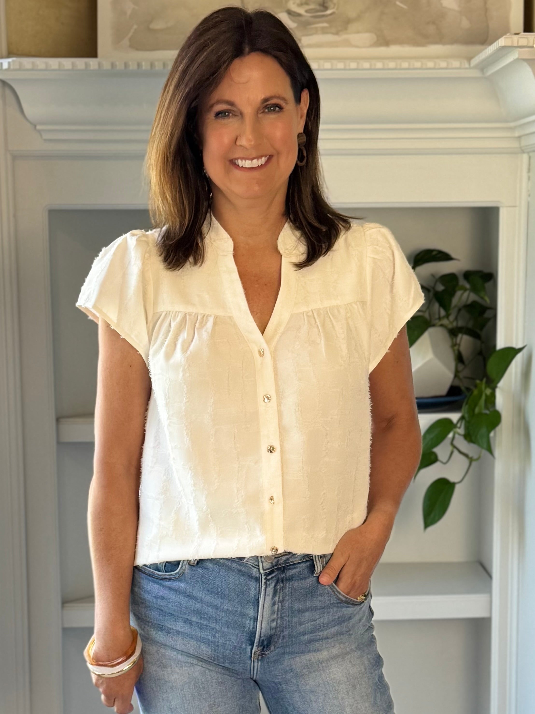 Current Air Refined Texture Blouse