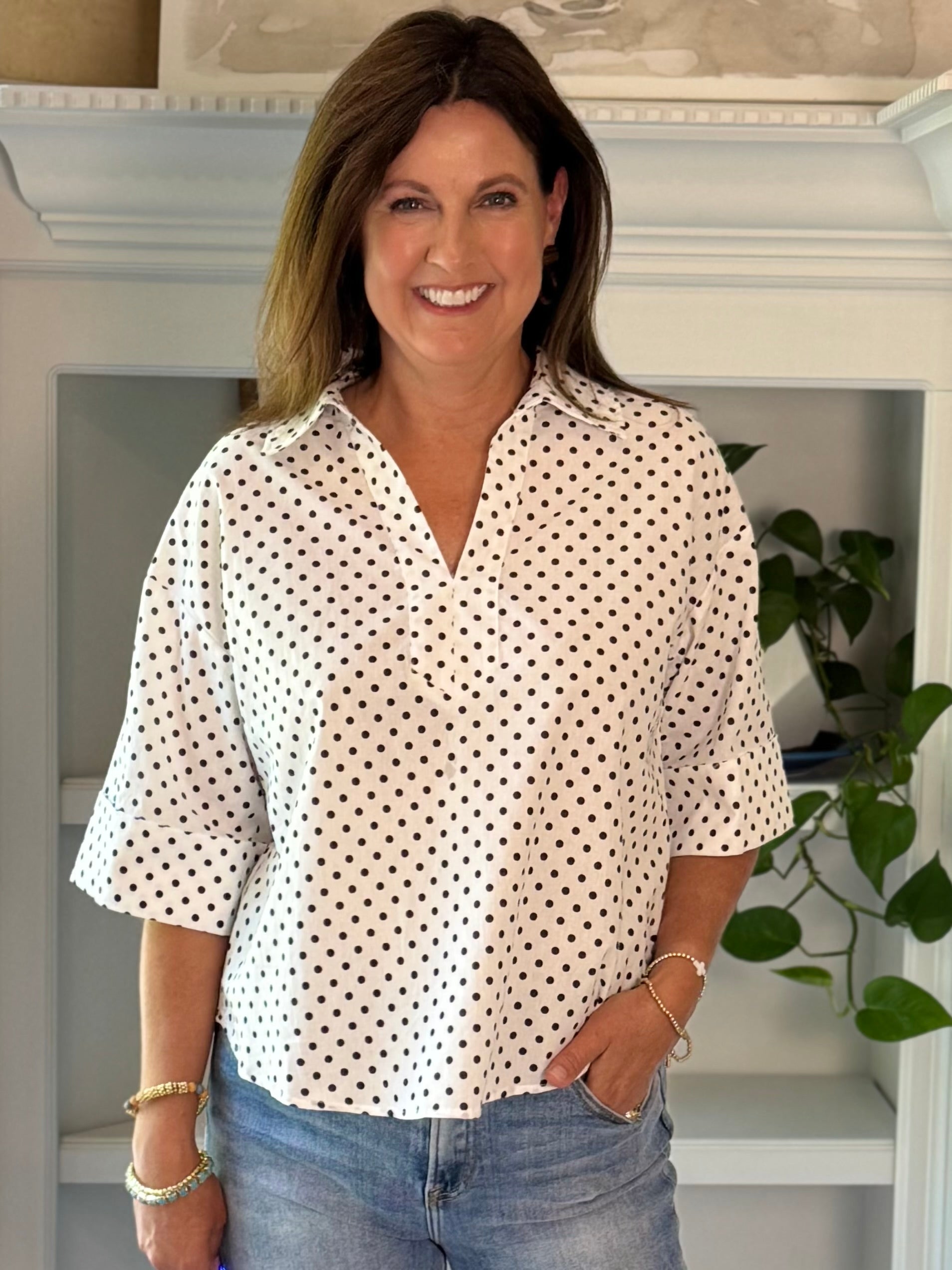 Pretty in Polka Dots Blouse