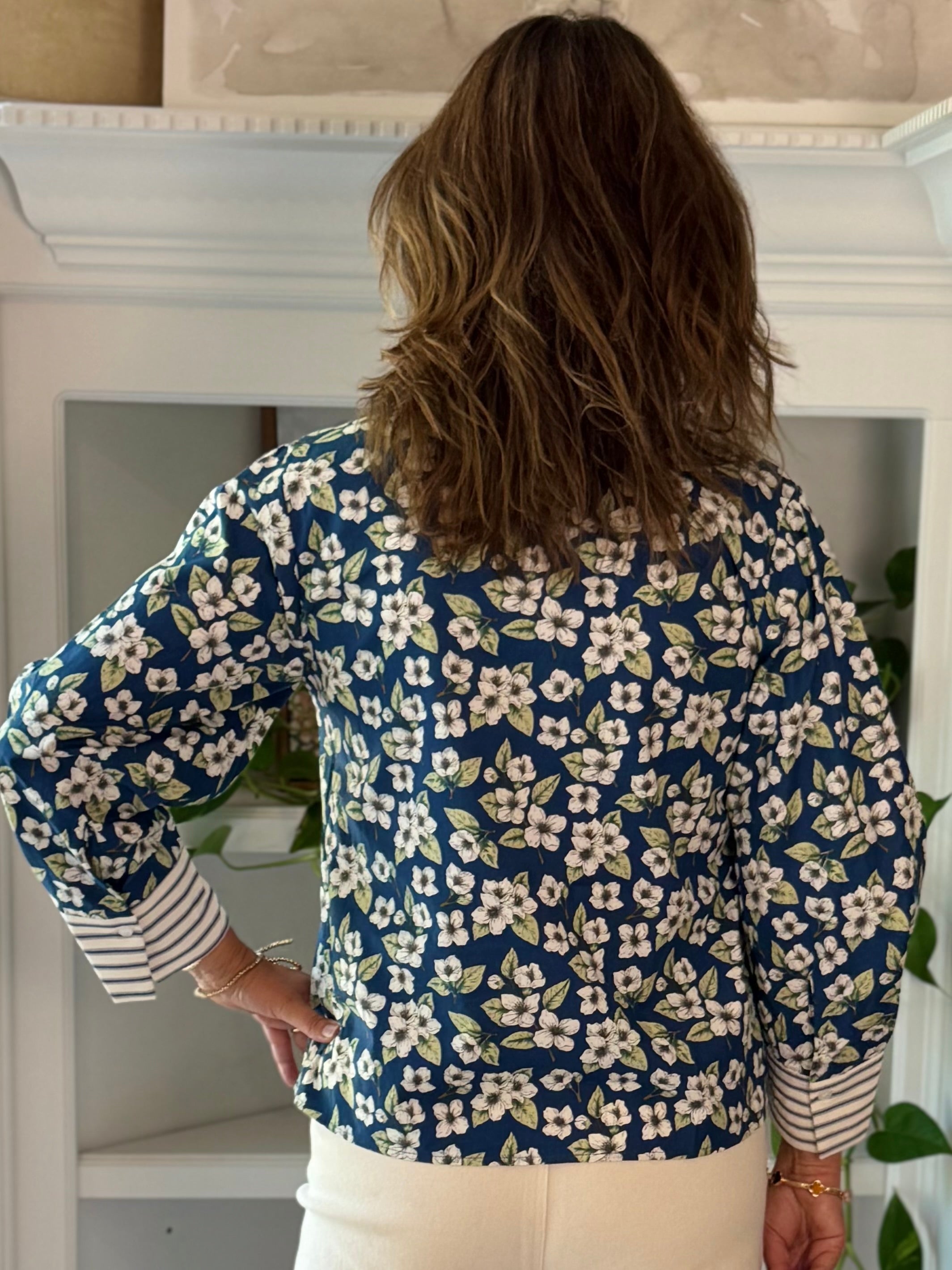 Blue Skies Floral Top