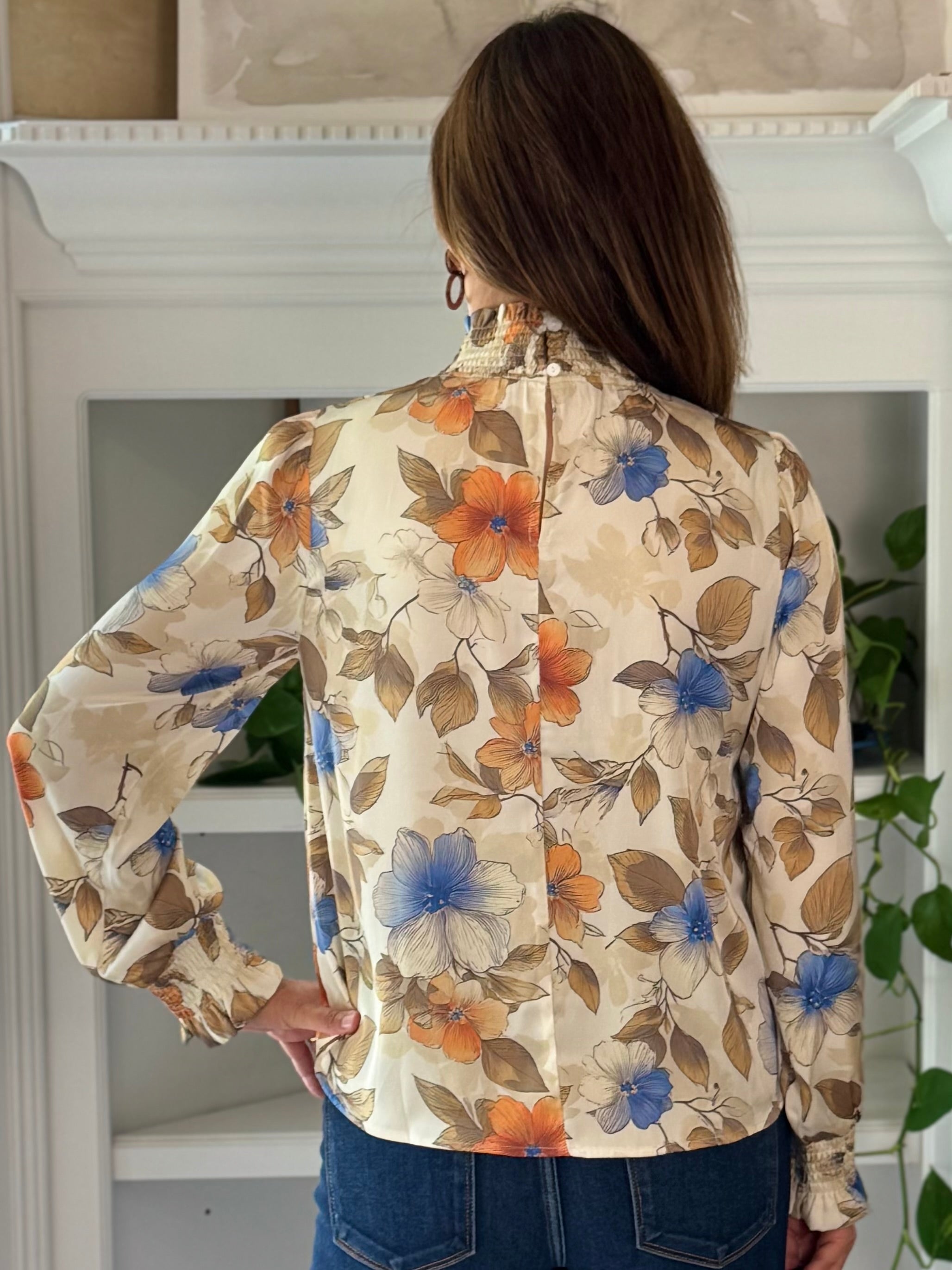 English Garden Floral Blouse