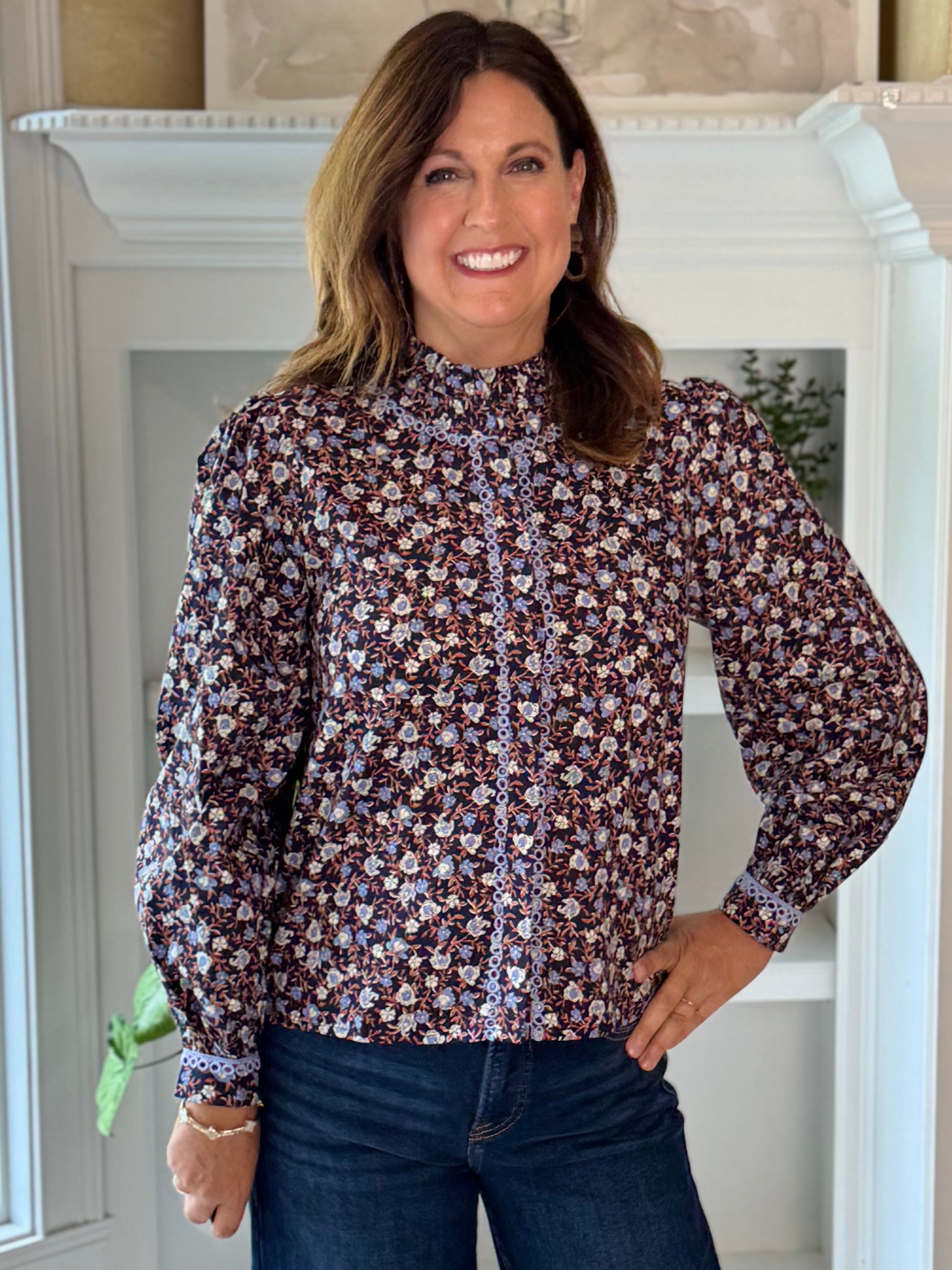 Floral Detail Top