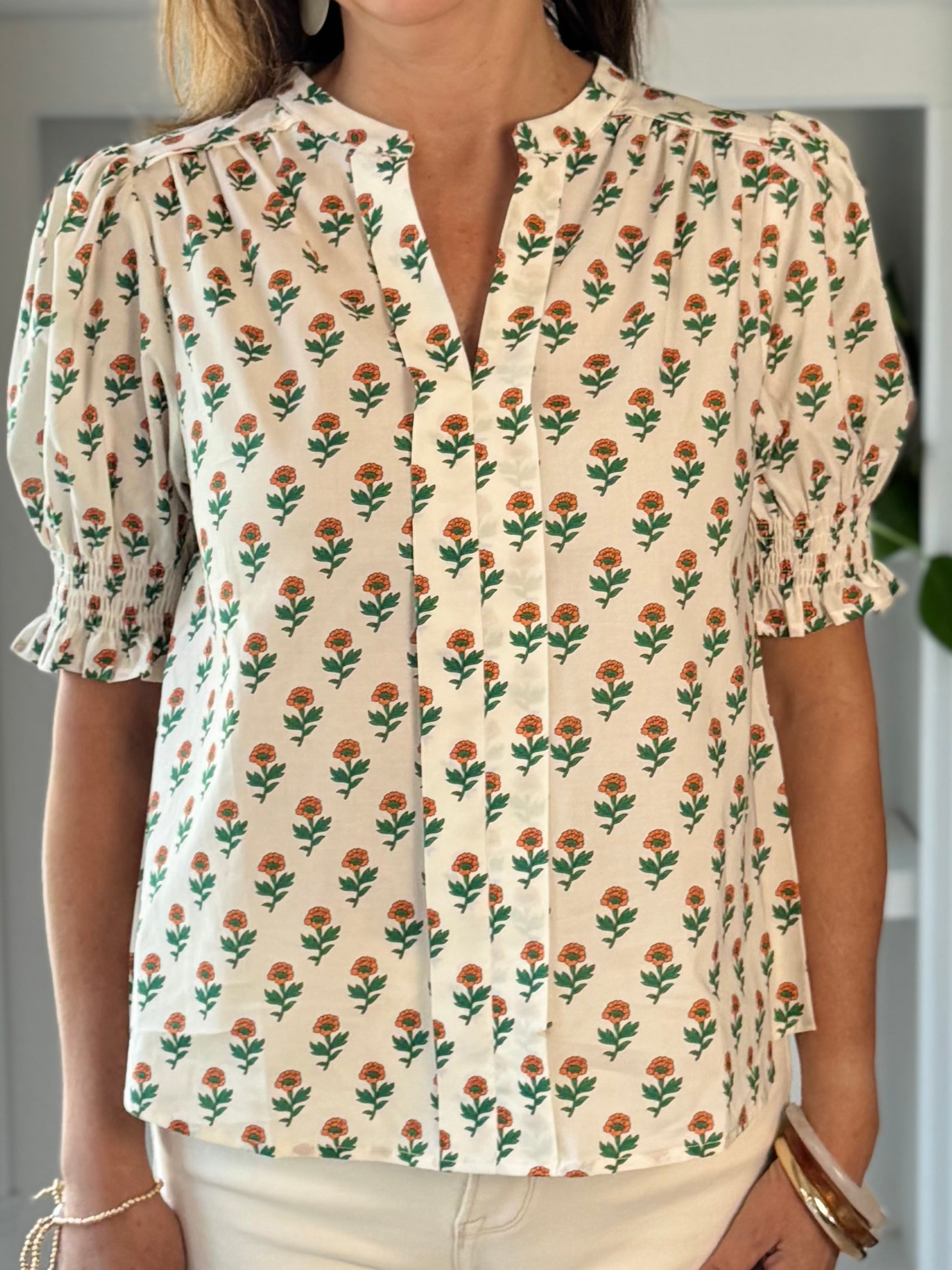Signature Floral Detail Top
