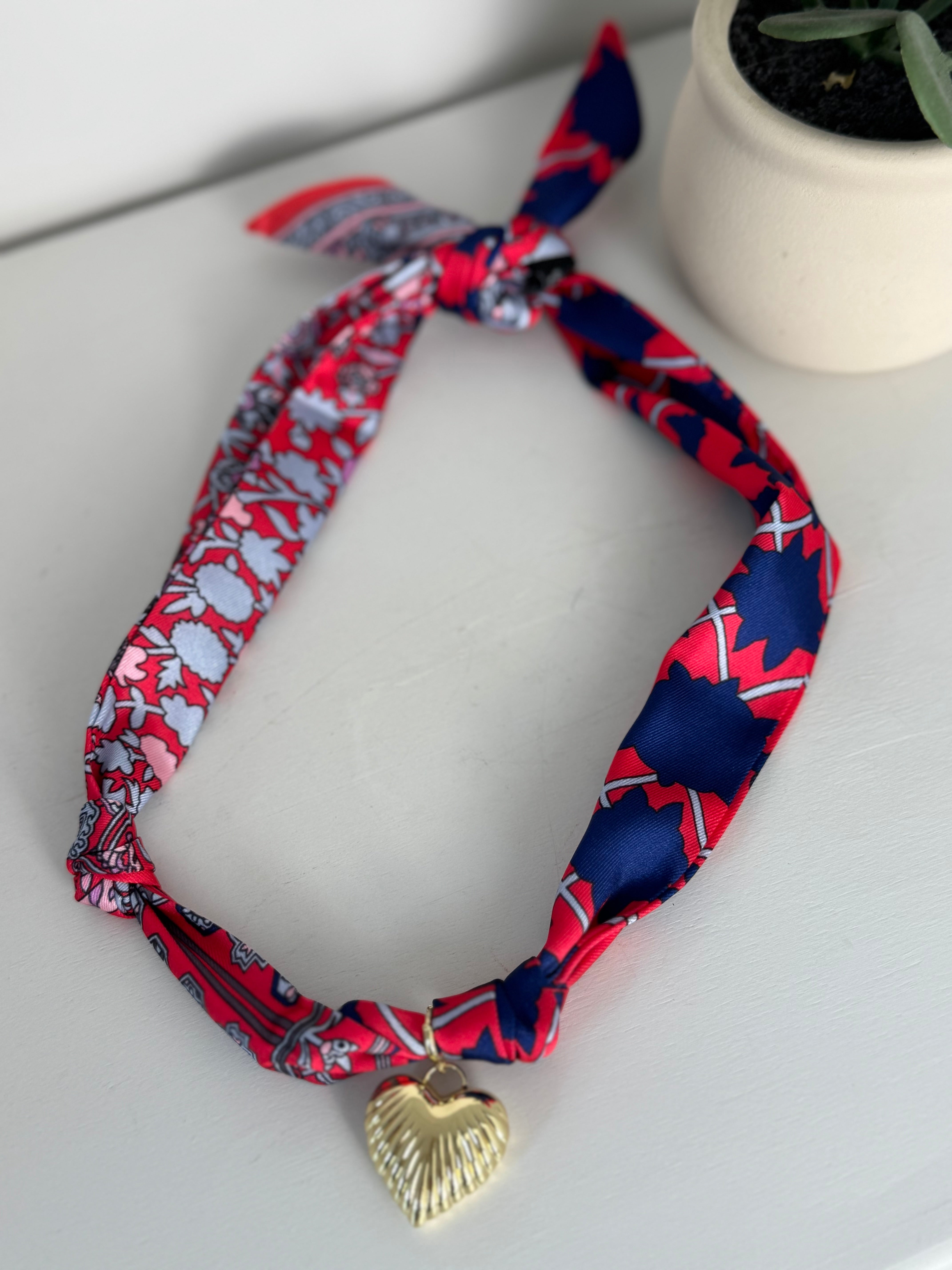 Radiant Charm Scarf Necklace