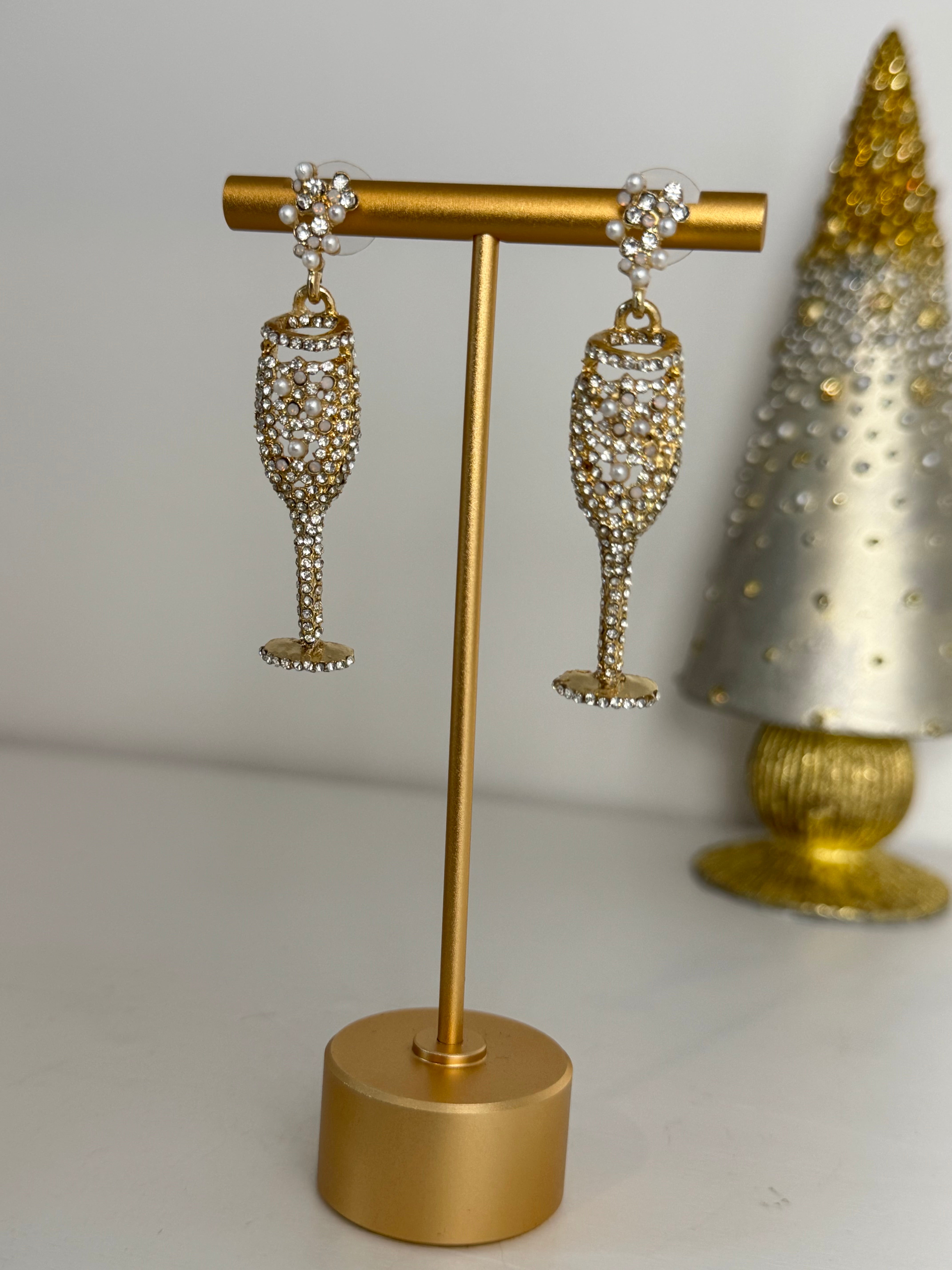 Midnight Toast Earrings