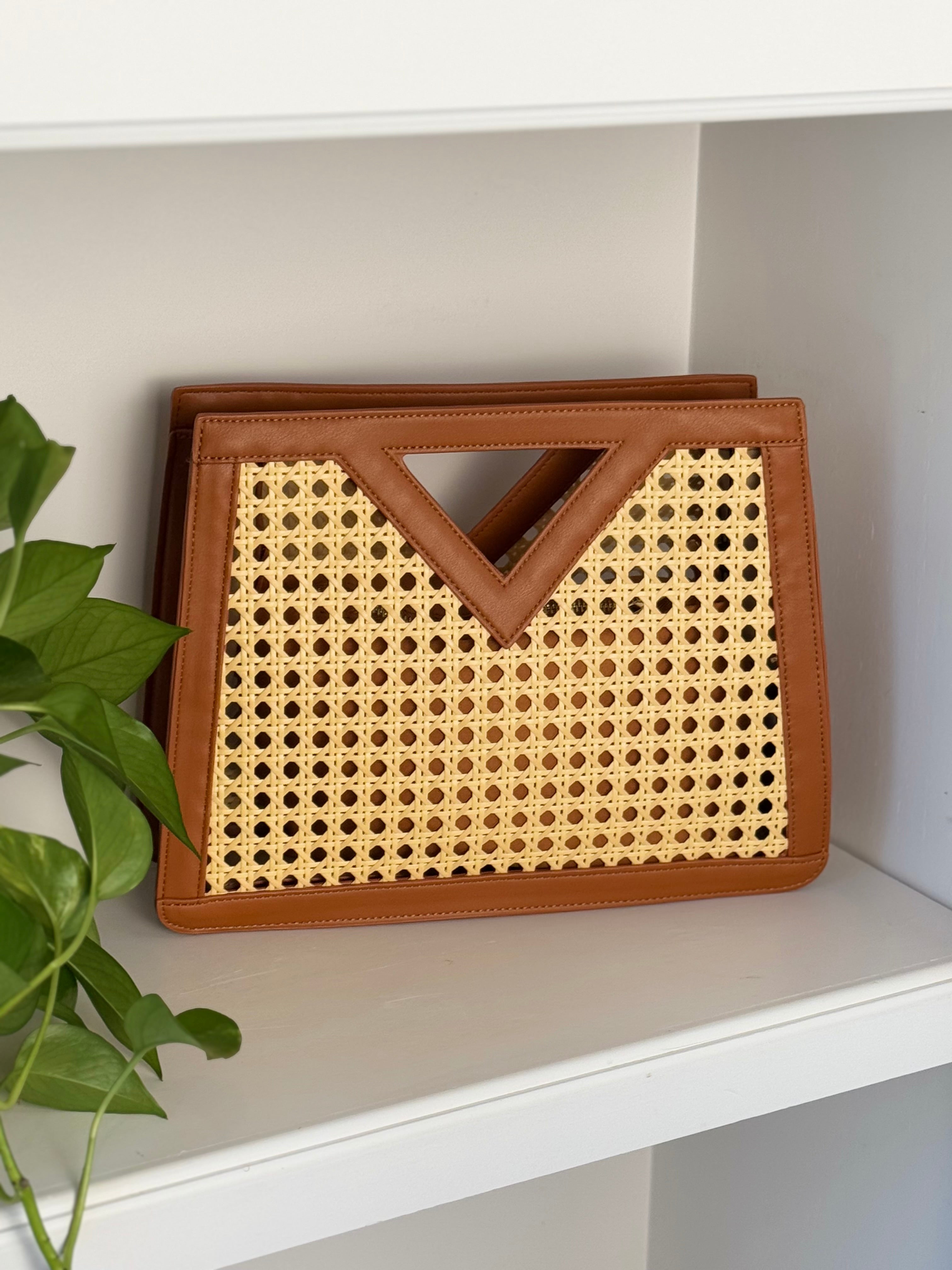 Luxe Rattan Handbag