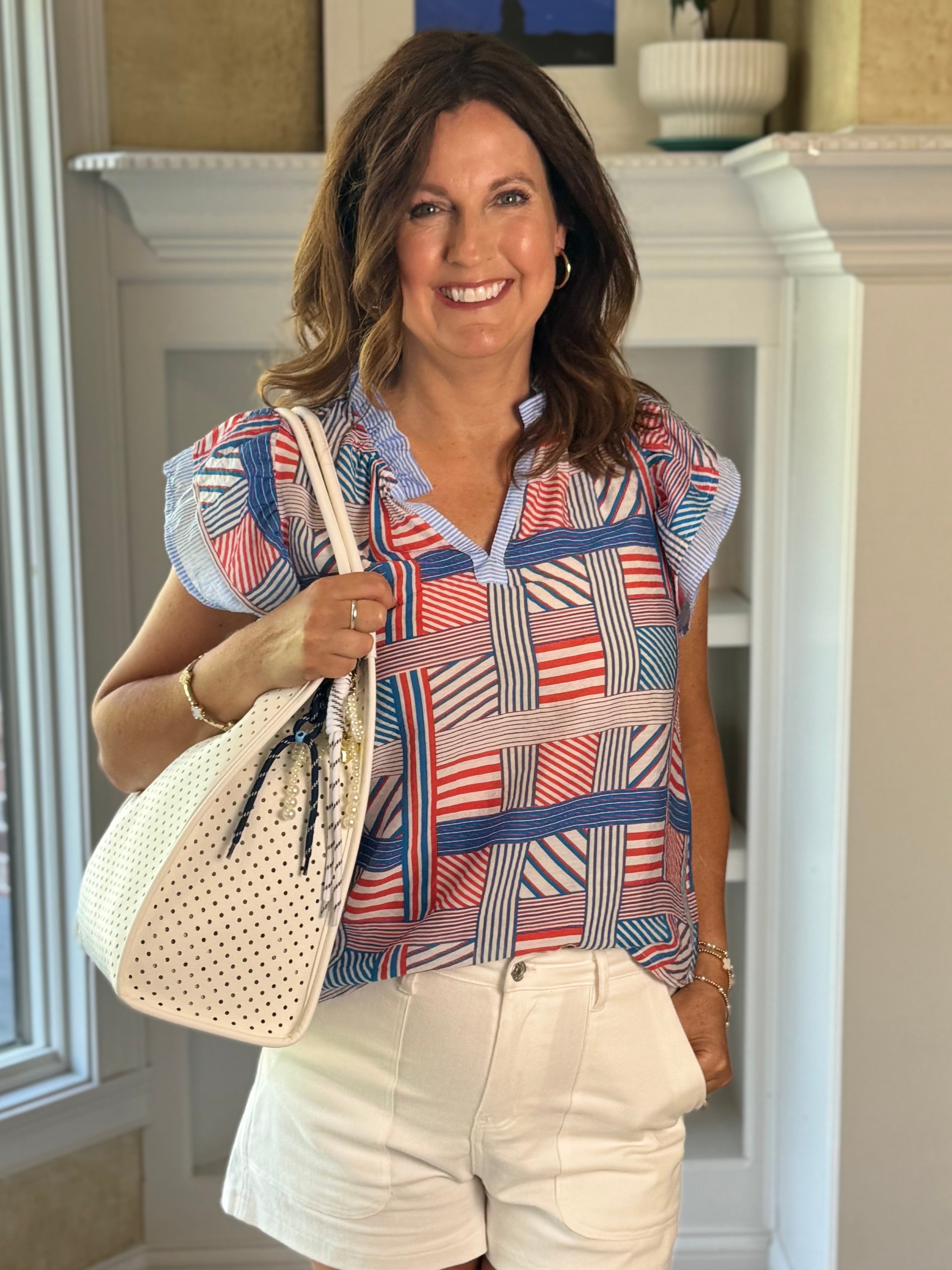 Modern Chic Tote - White