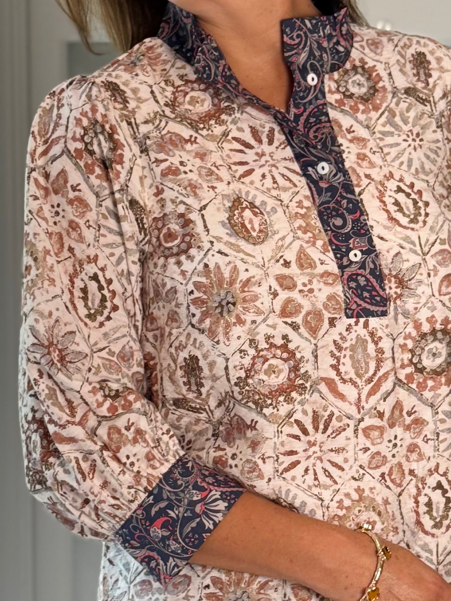 Treasured Impressions Print Top