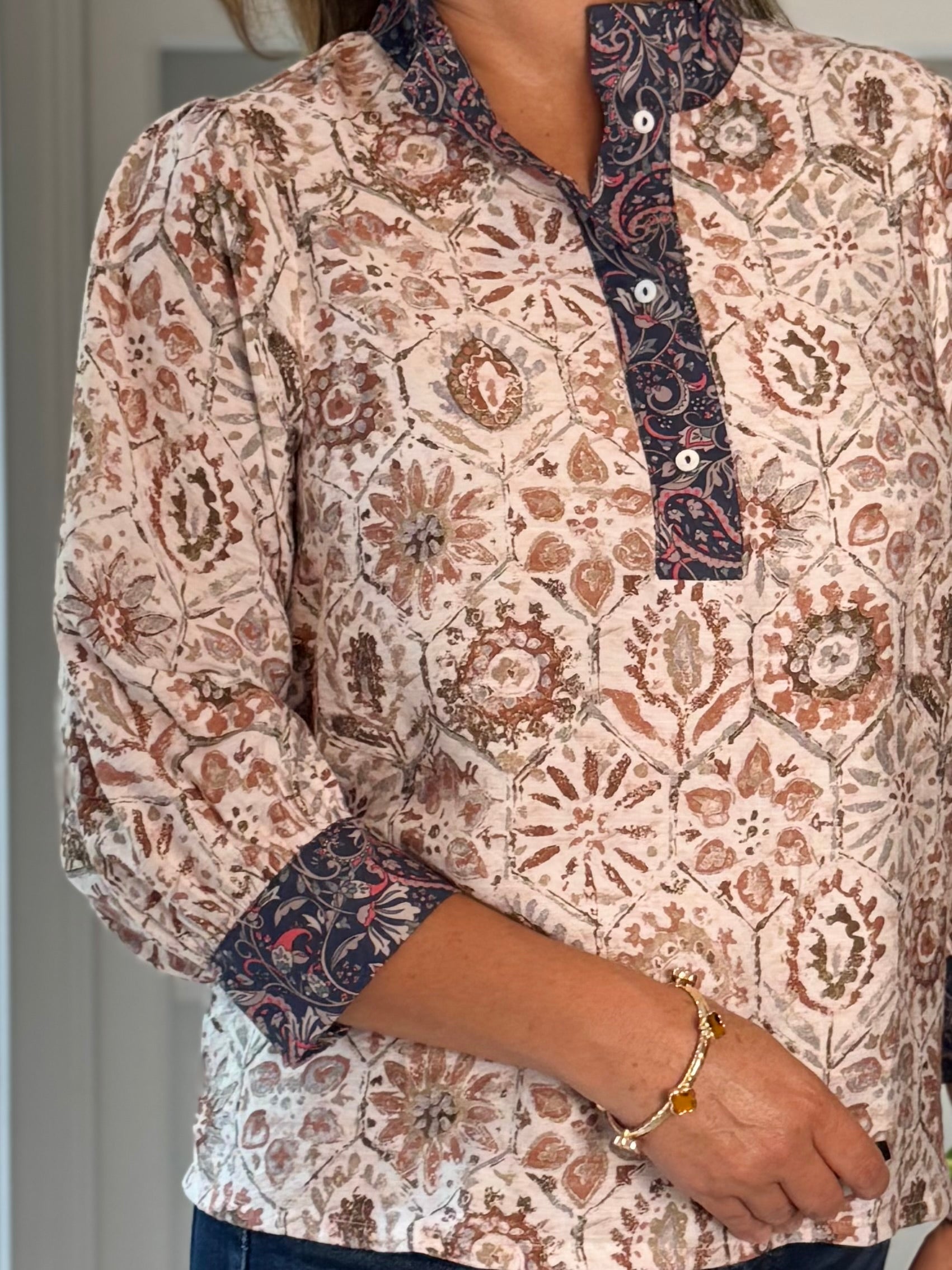 Treasured Impressions Print Top
